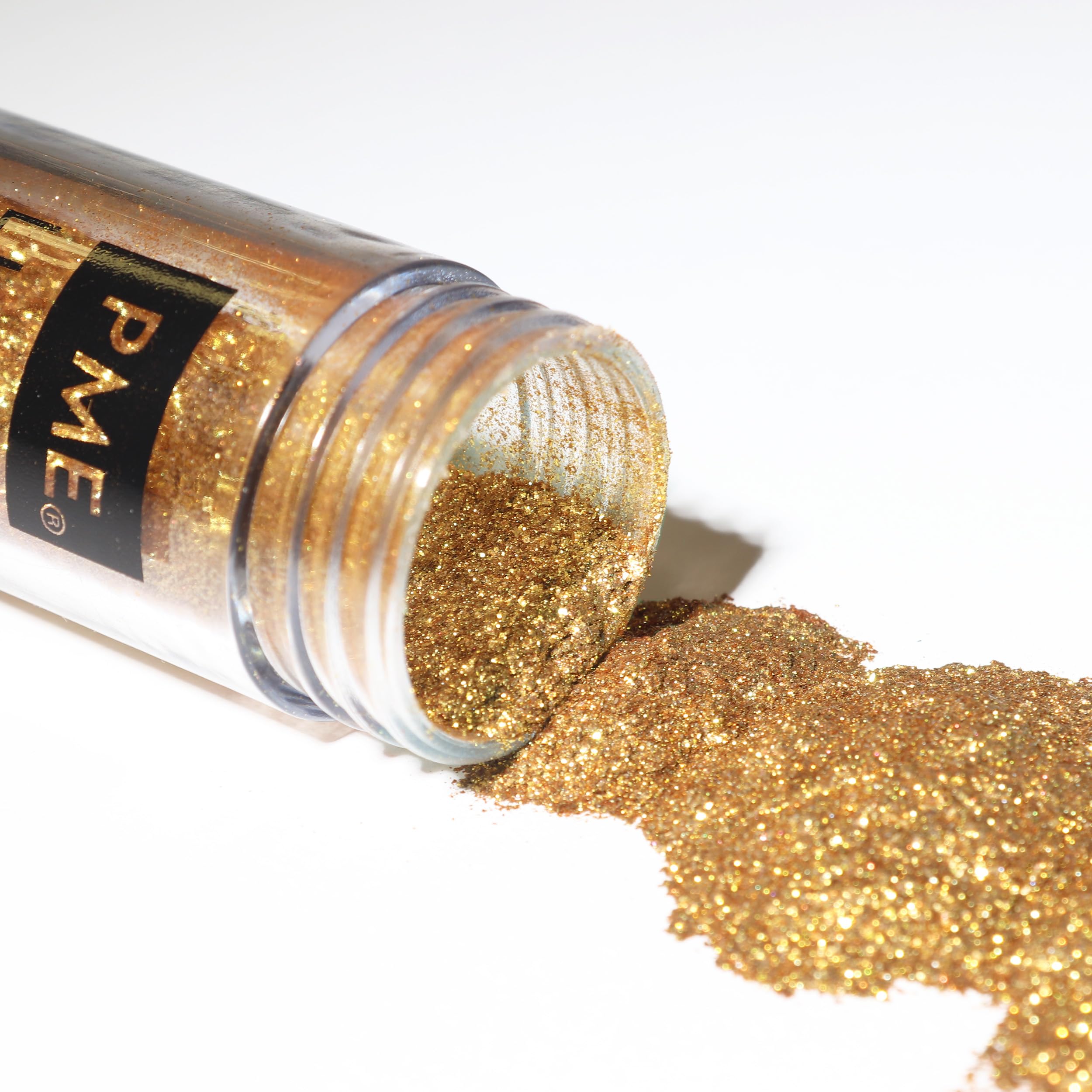 PME Edible Lustre Snow Sprinkles - Gold, 10g Shaker Bottle 1