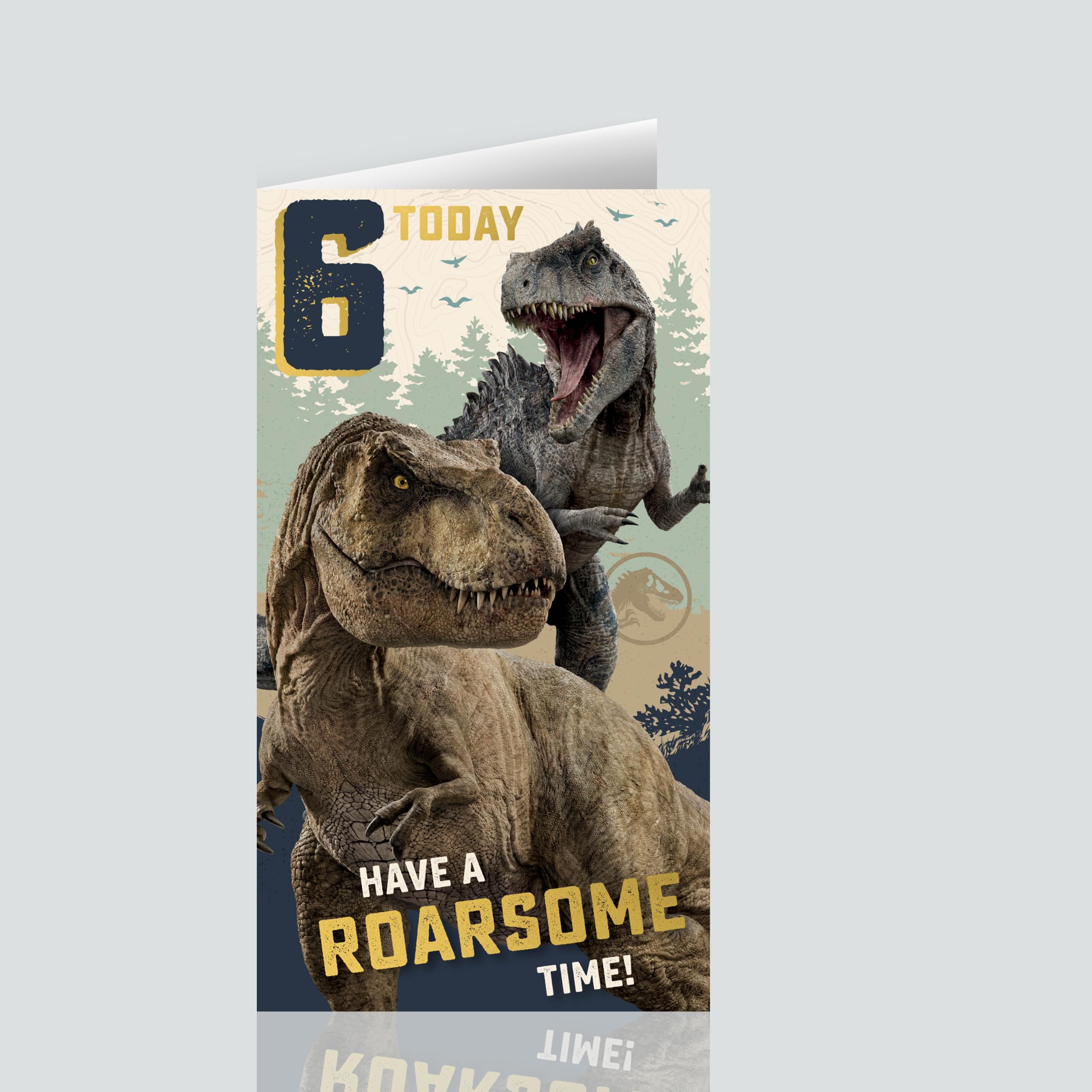 Danilo Promotions LTD Jurassic World Age 6 Birthday Card | Officially Licensed | 9 x 5 Size 3