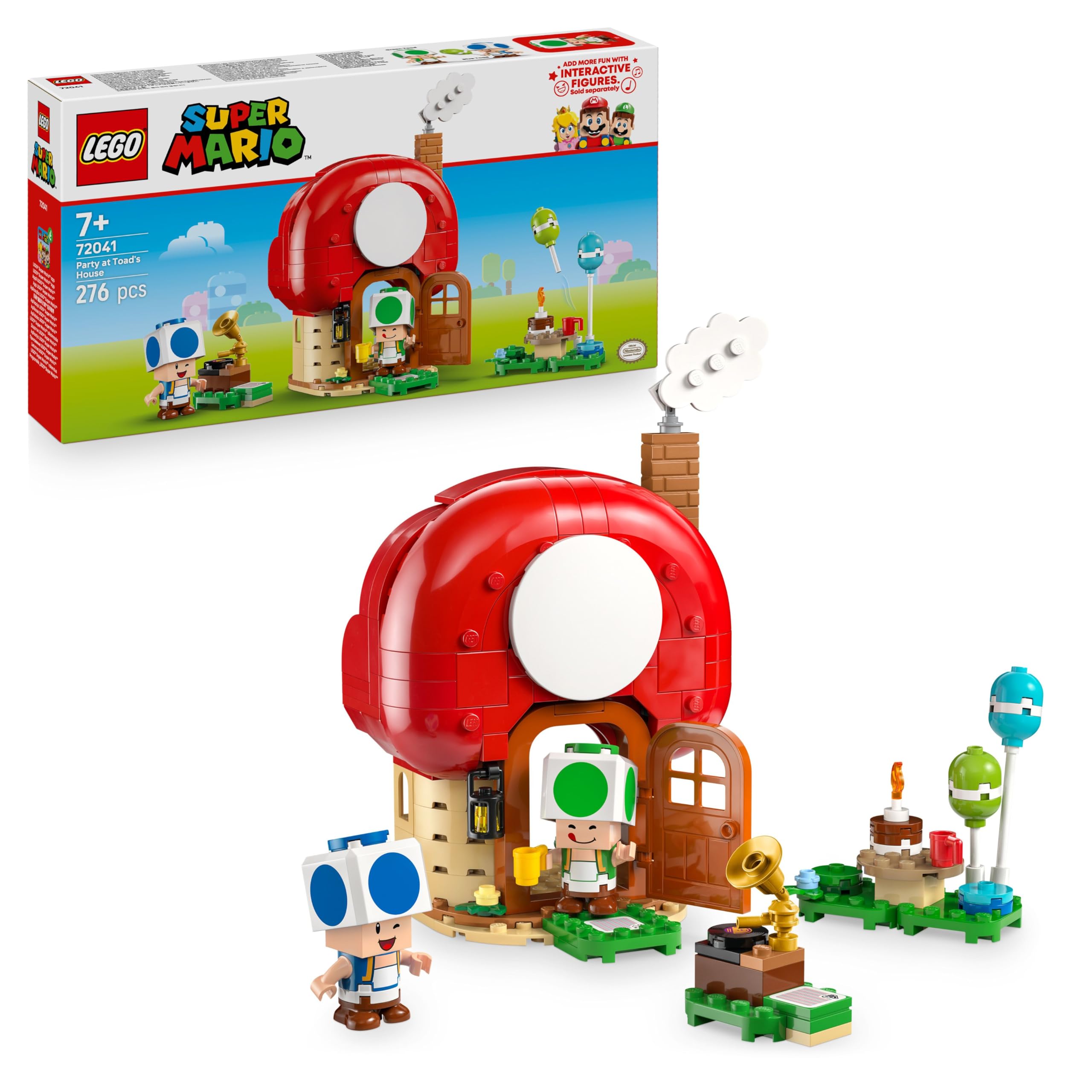 LEGO Super Mario Party at Toad's House Building Set 72041 for Ages 7+ | Includes 2 Figures