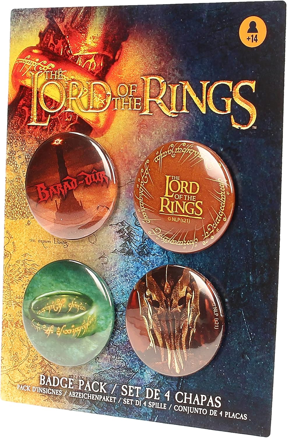 SD Toys The Lord of the Rings Badge Set - Pack of 4 (200576)