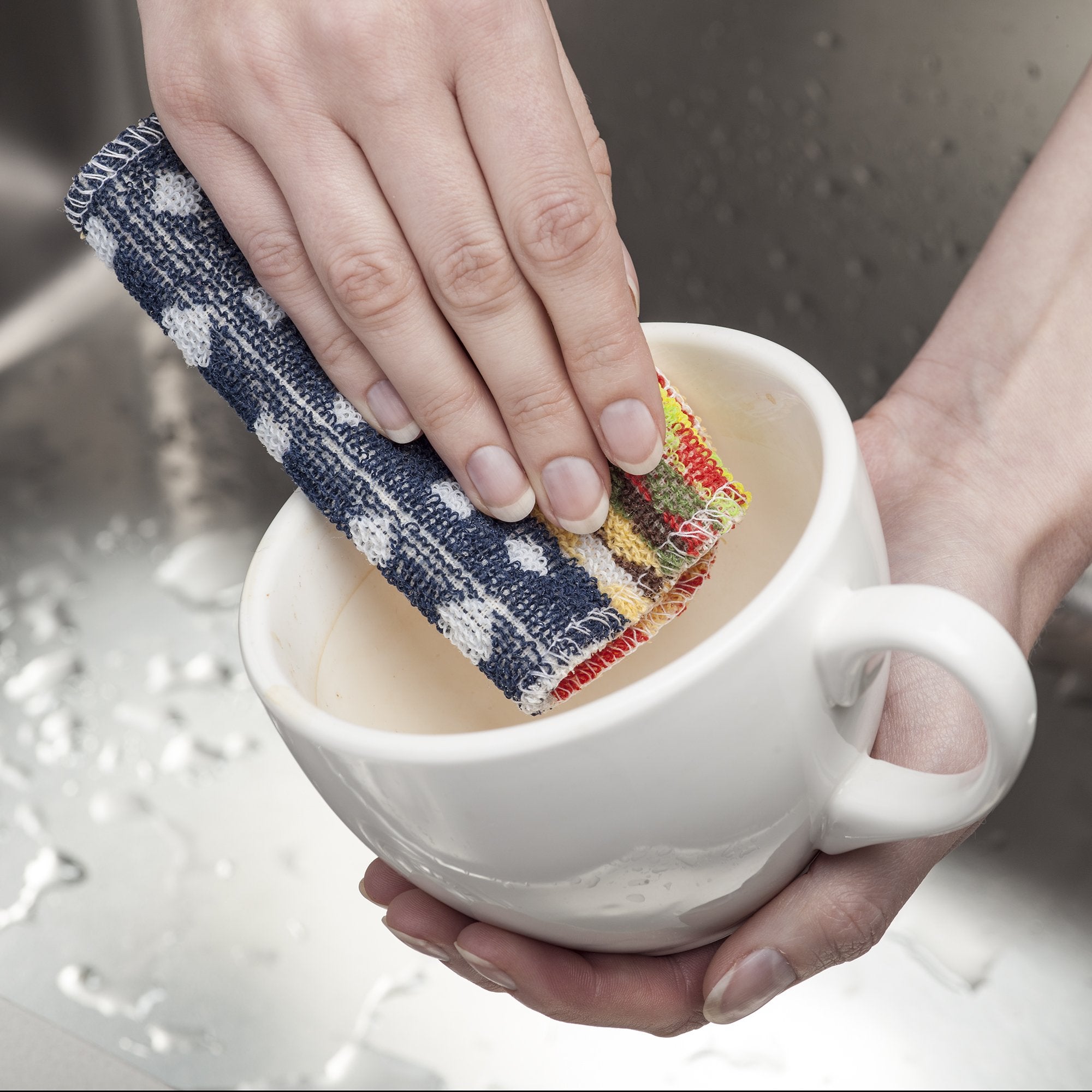 Kilo Non-Scratch Scourer - Set of 2 Multi-Purpose Cotton Scrubby | Non-Abrasive Cleaning 3