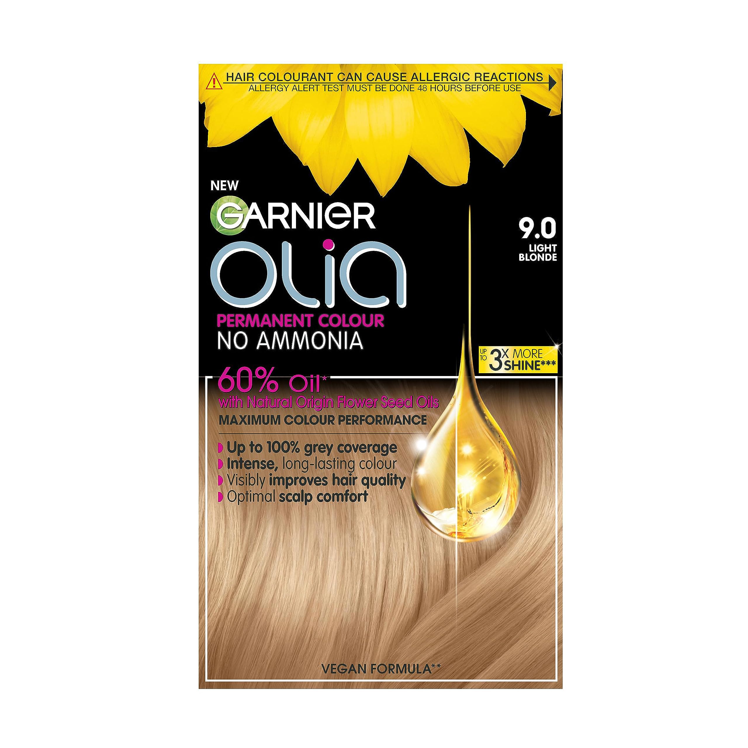 Garnier - Olia Permanent Hair Dye (9.0 Light Blonde, 230g) 1
