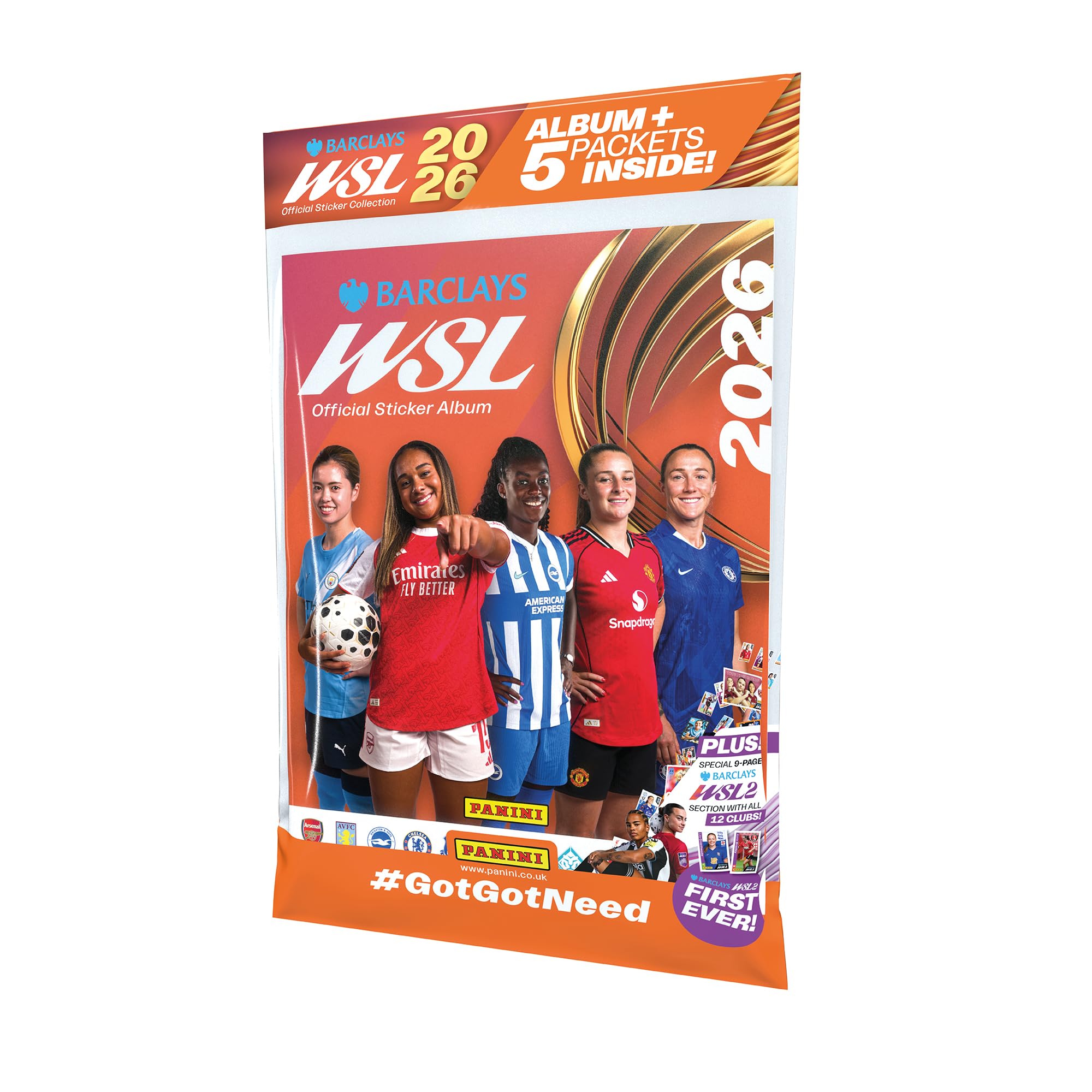Panini Barclays Women’s Super League Official Sticker Collection 2026 - Starter Pack | 511 Stickers to Collect