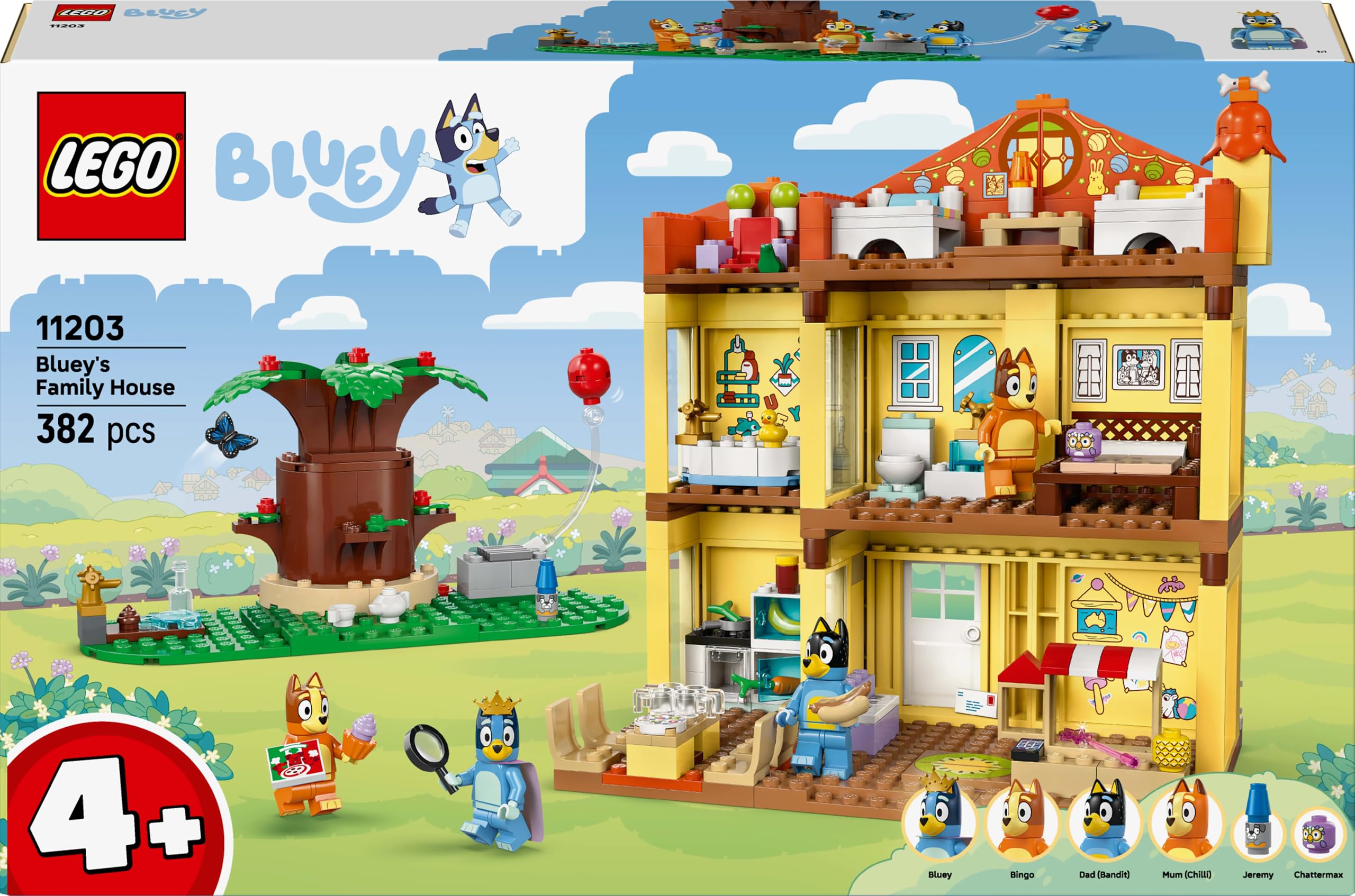 LEGO Bluey: Bluey's Family House Toy - 382-Piece Building Set for Ages 4+ 5