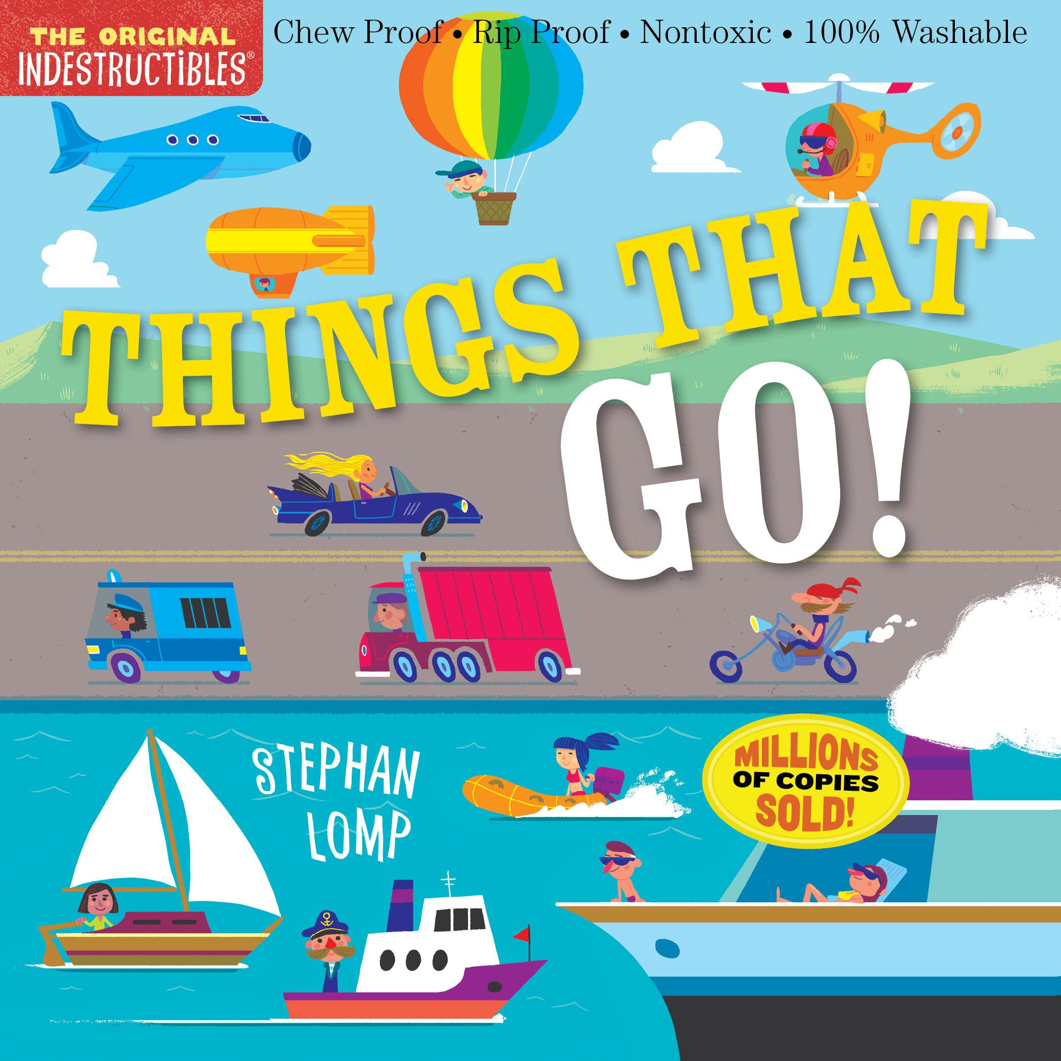 Indestructibles: Things That Go! - Chew Proof, Rip Proof, Washable | Paperback | Ages Baby - 2 Years