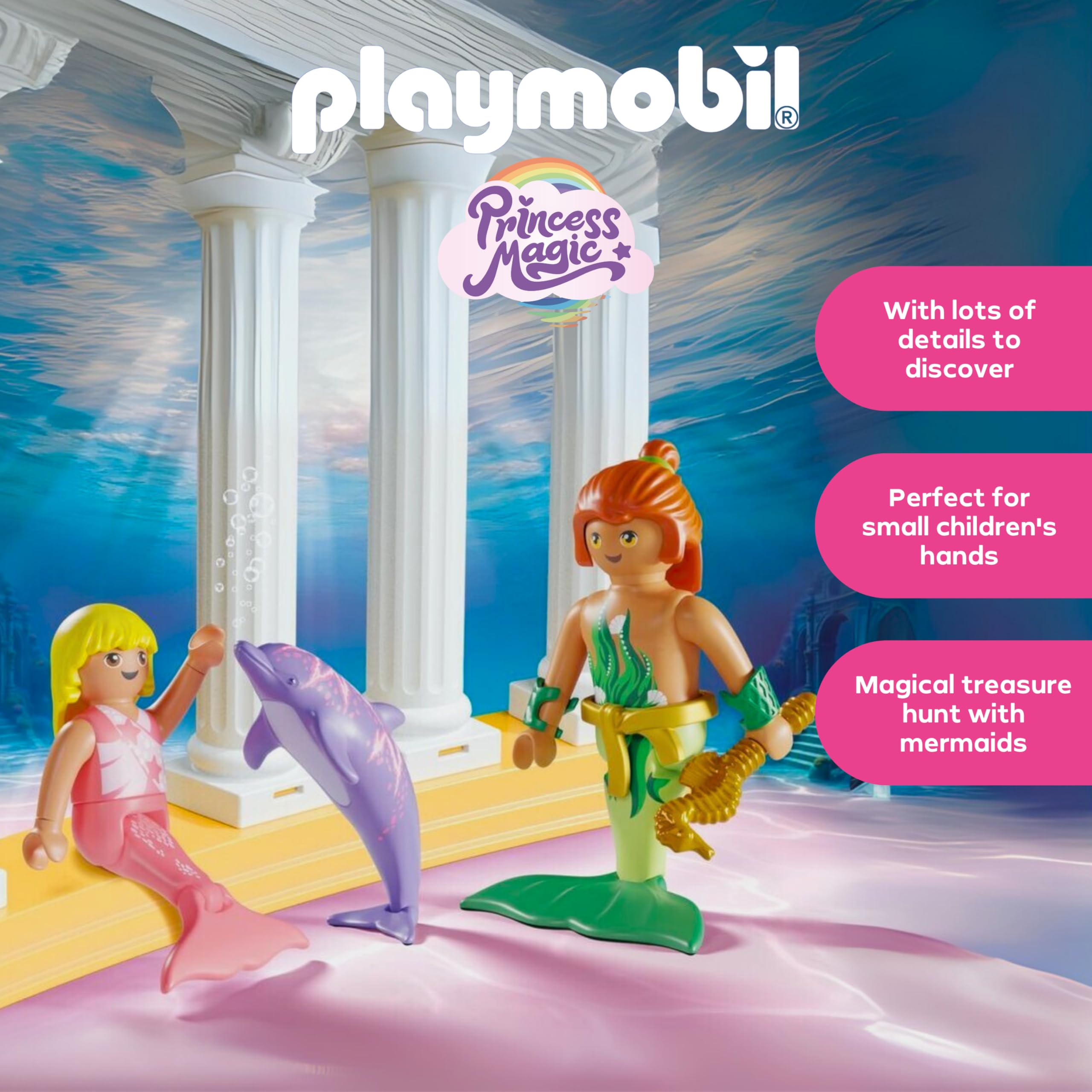 Playmobil Mermaid Treasure with Dolphins Promo Pack | Ages 4+ | Model 71861 3