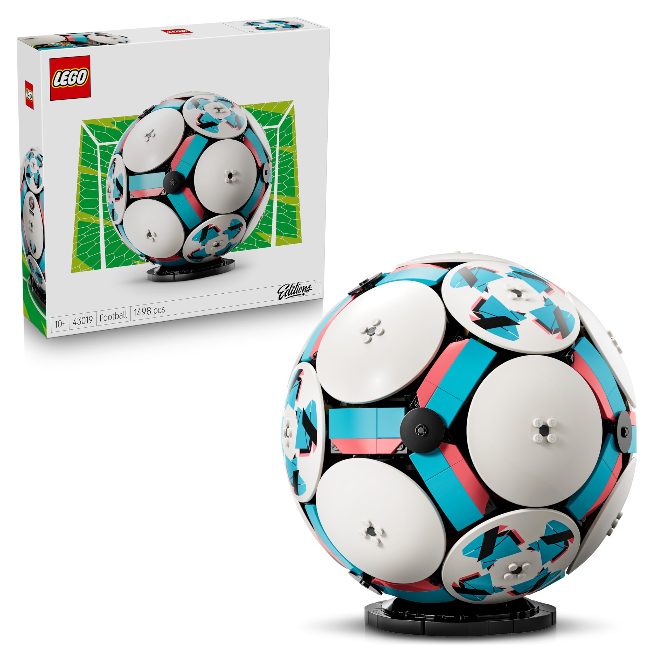 LEGO Editions Football Toy - 3D Display Model Kit | Age 10+ | Model 43019