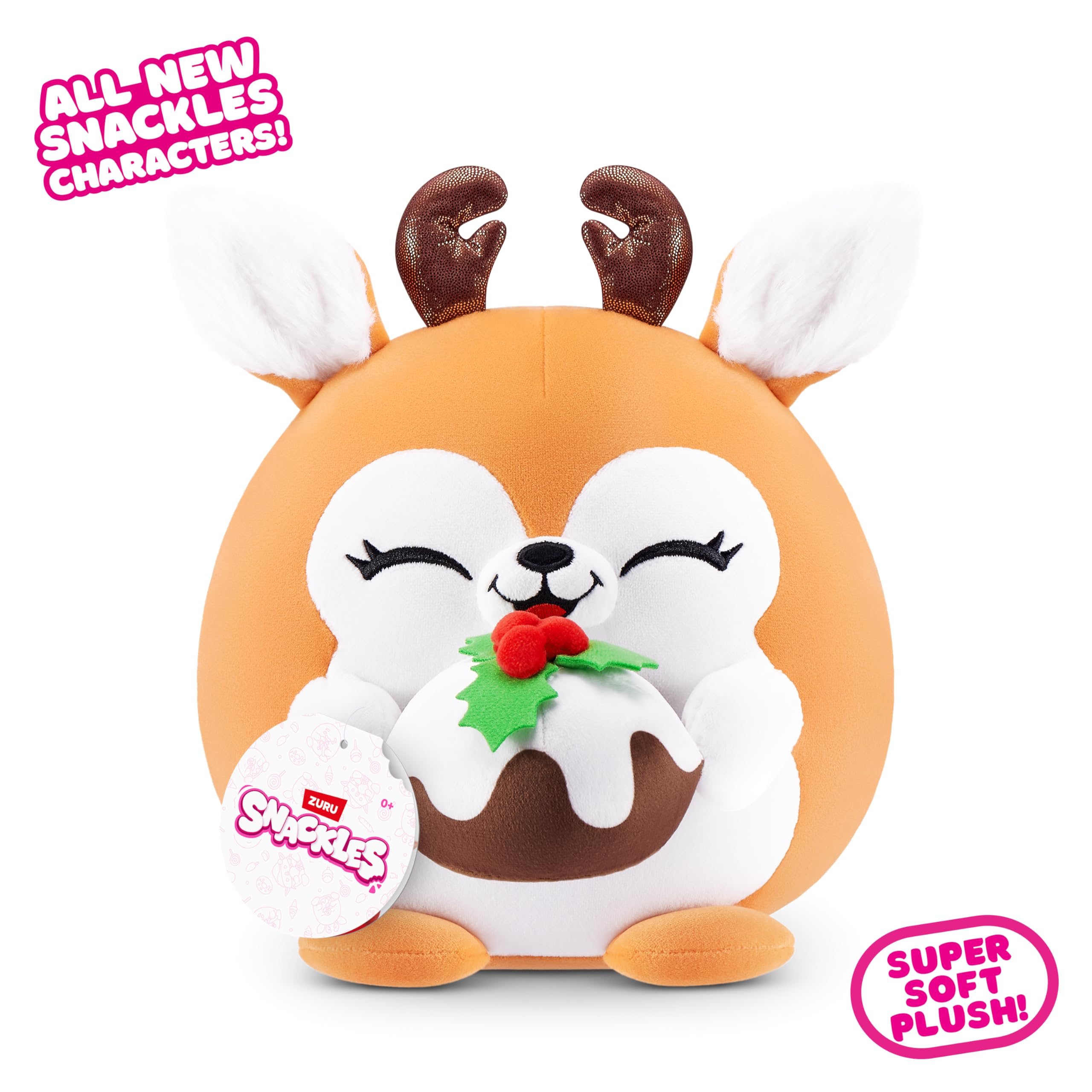 Snackles Christmas Series 2 8-inch Plush - Frosty with Snack by ZURU 3