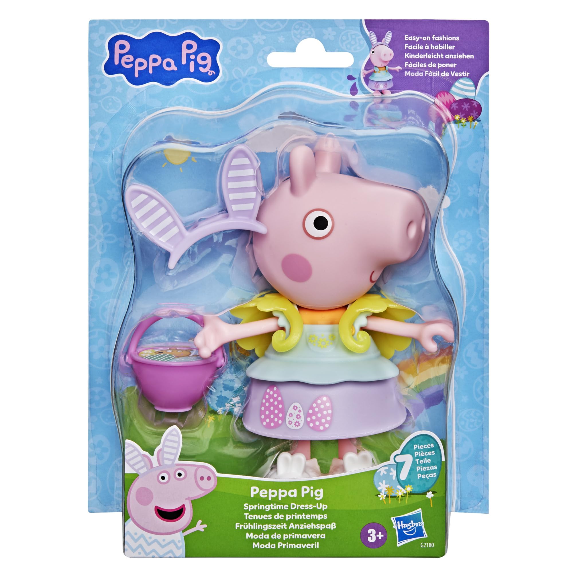 Peppa Pig Springtime Dress-Up Figure with 6 Easy-On Fashion Accessories | 15 cm Doll 3