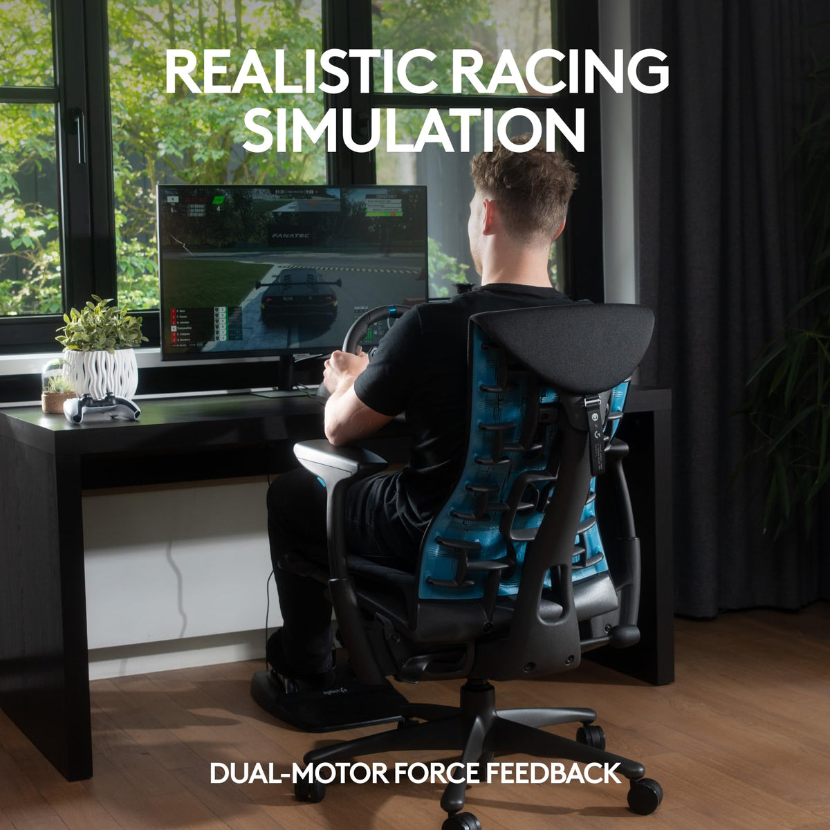 Logitech G G29 Driving Force Racing Wheel and Floor Pedals - PS5, PS4, PC, Mac