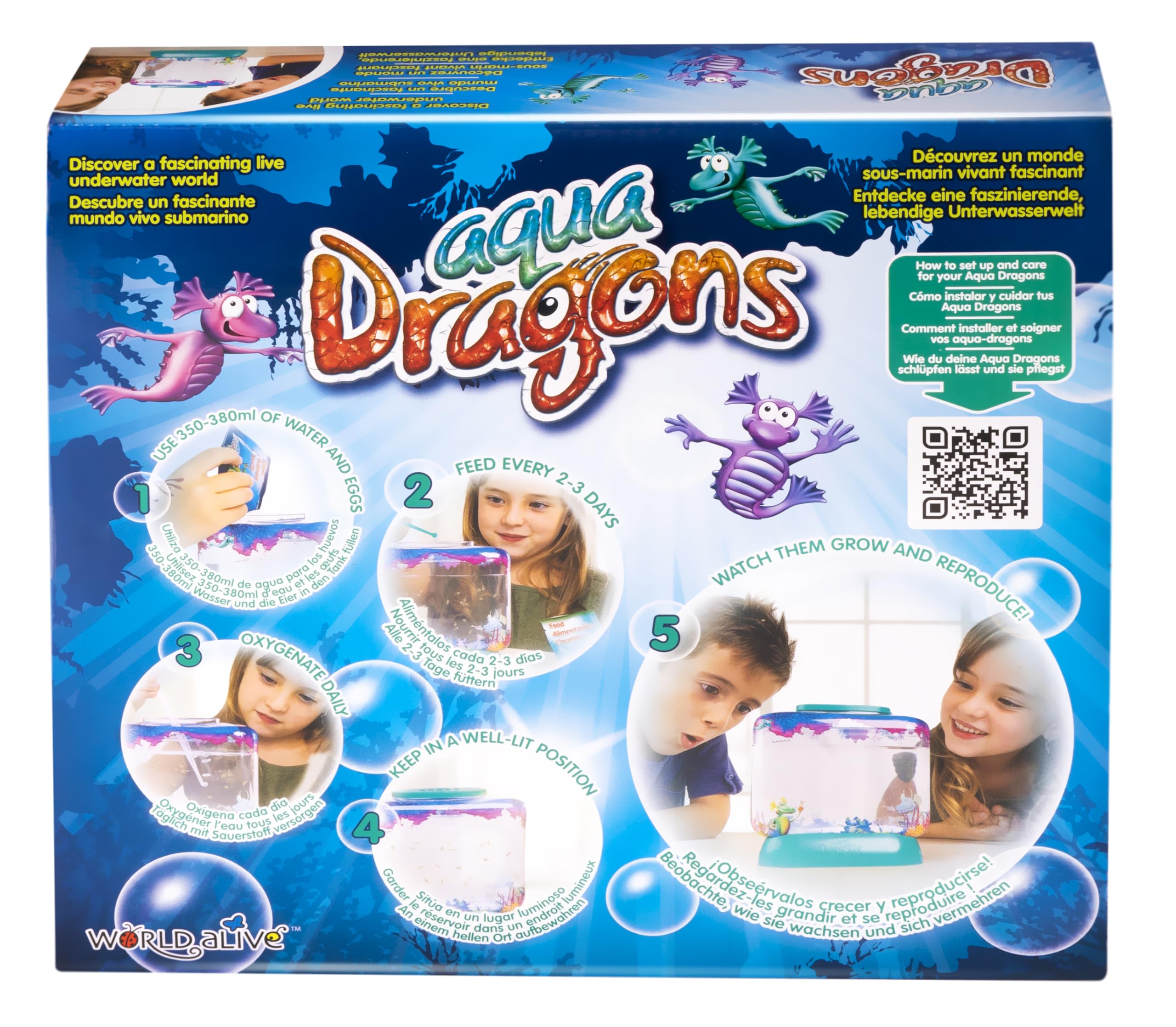 Aqua Dragons Live Aquatic Creatures Science Kit ID4001 for Ages 6+ | Hatches in 2-3 Days