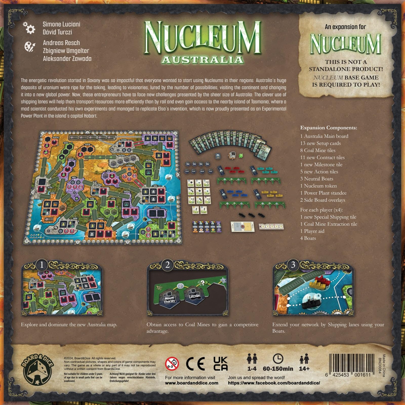 Board & Dice Nucleum: Australia (Exp.) | Strategy Board Game Expansion 2
