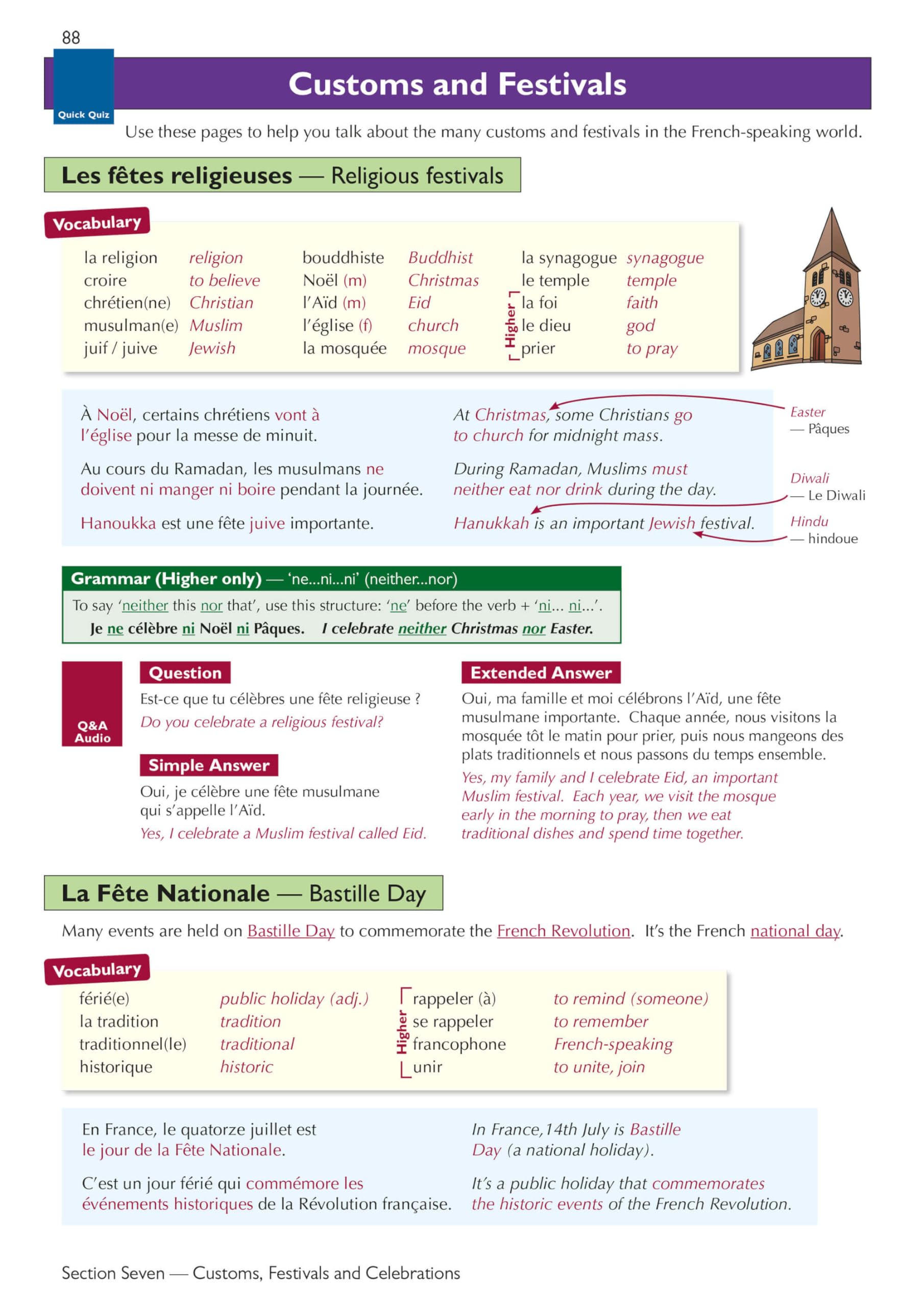 CGP GCSE French AQA Complete Revision & Practice - Ages 14-16 | Paperback | 248 Pages 3