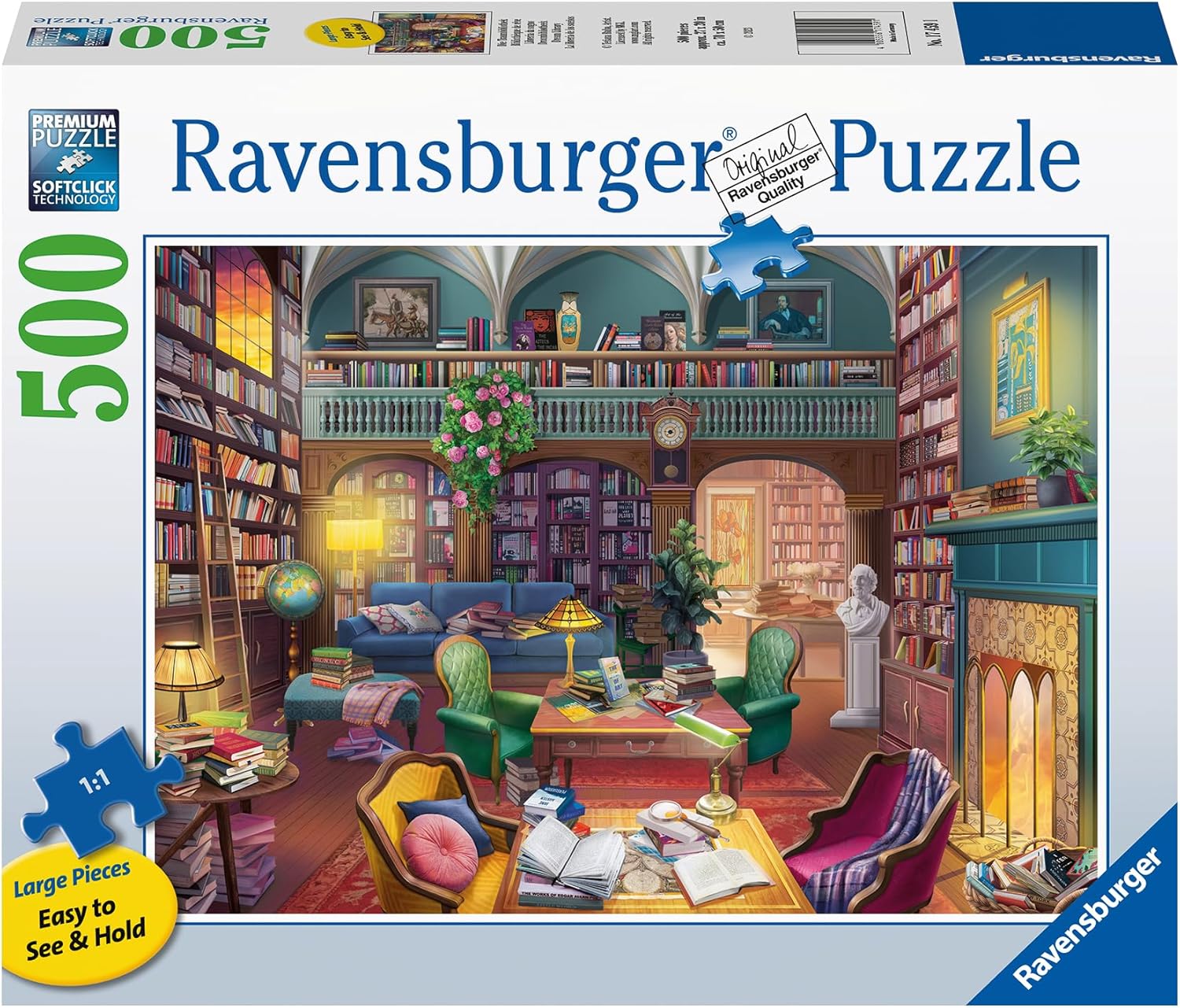 Ravensburger Dream Library 500 Piece Jigsaw Puzzle for Adults & Kids 10+ 1