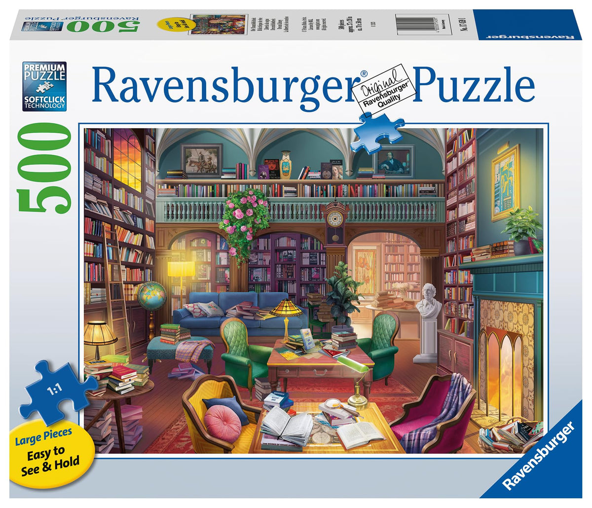 Ravensburger Dream Library Jigsaw Puzzle - 500 Pieces, Age 10+