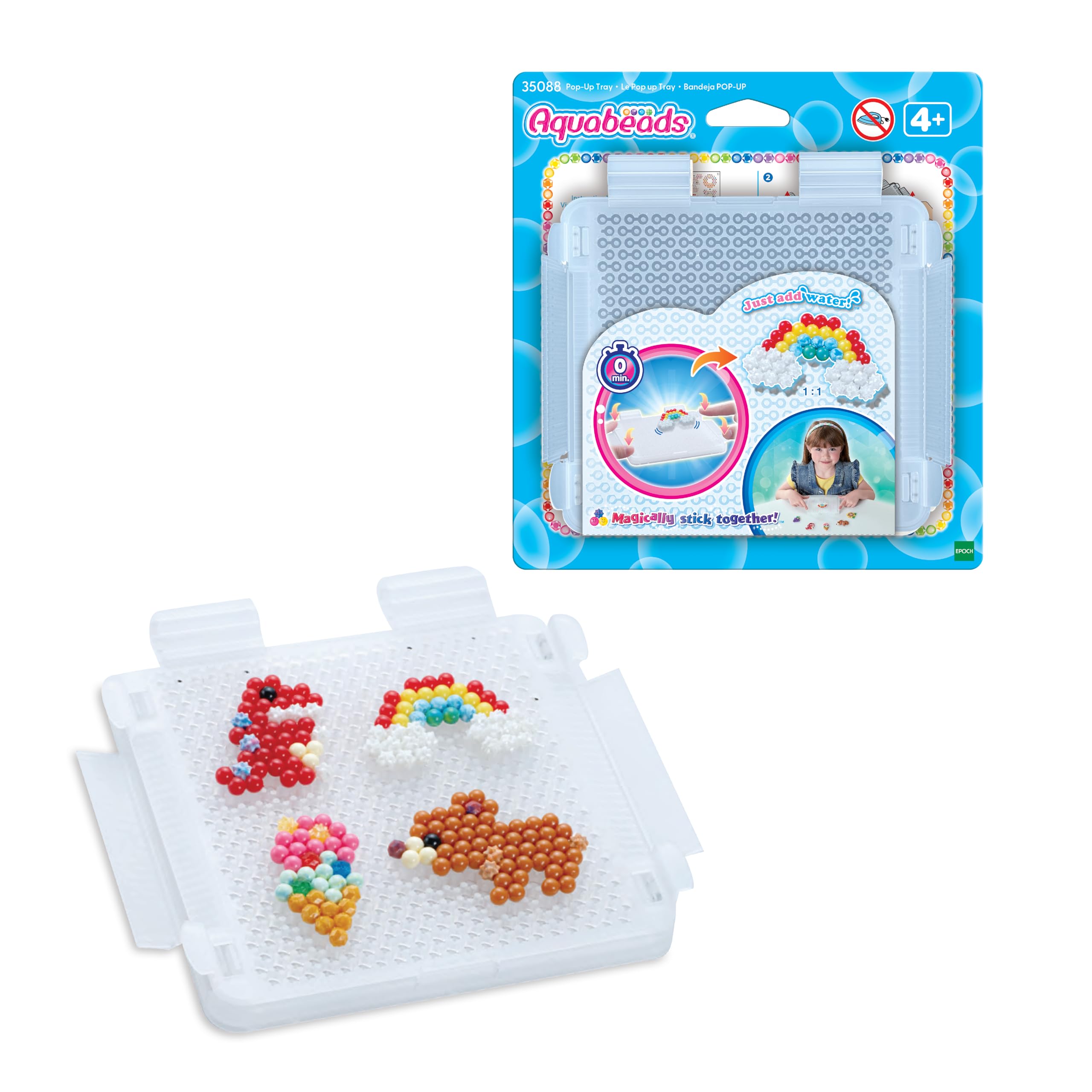 Aquabeads Pop-Up Tray 35088 | Bead Craft Accessory | Multicolor Plastic 2