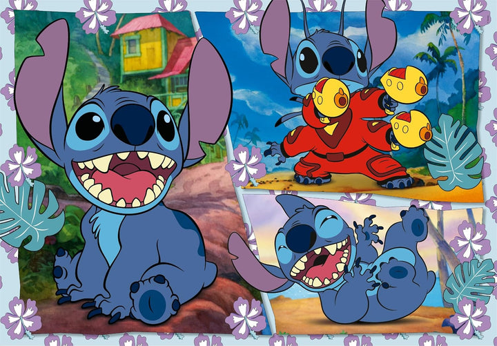 Clementoni - Supercolor Puzzle - Super Disney Stitch 104 Pieces | Jigsaw Puzzle for Kids