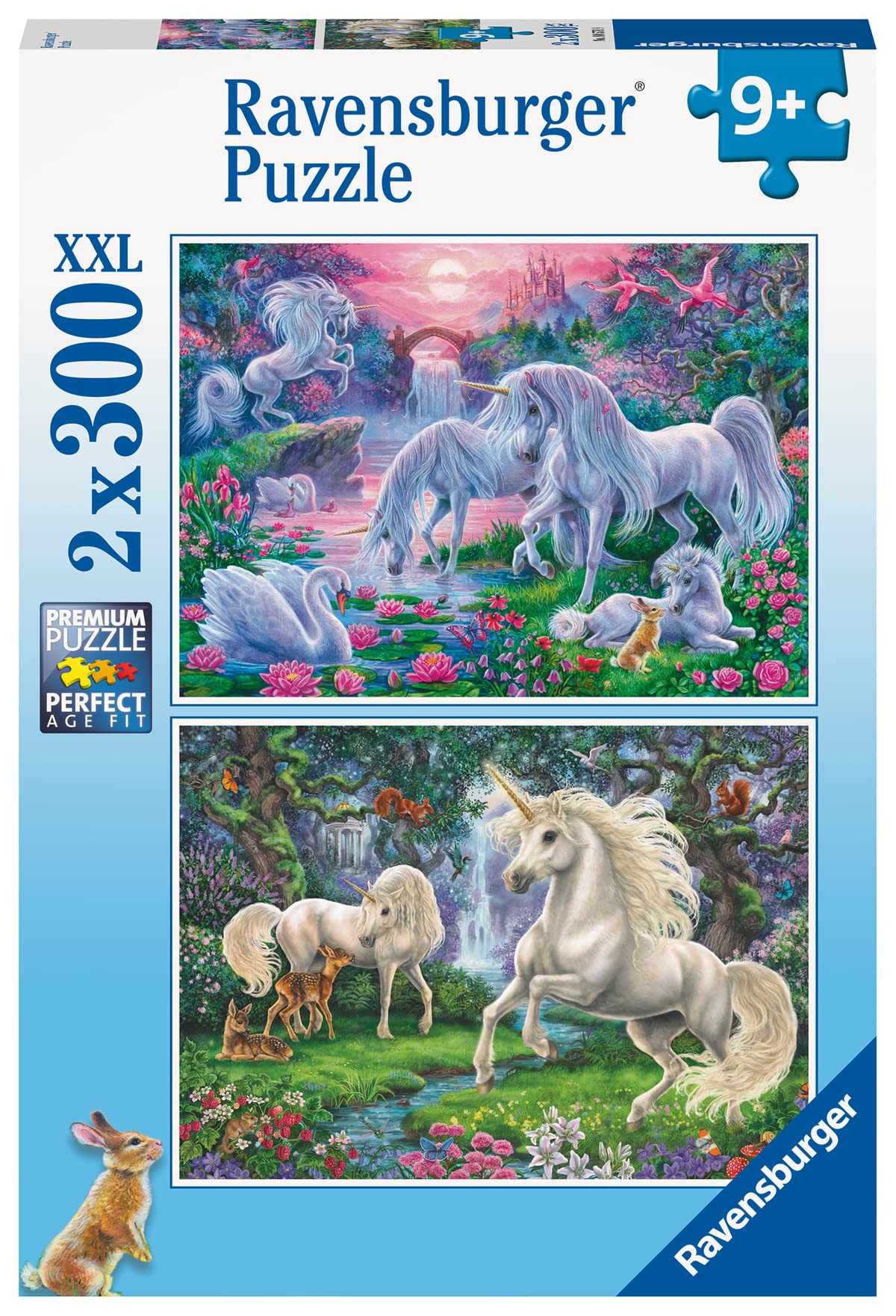 Ravensburger Unicorns Jigsaw Puzzles - 2X 300 Pieces for Kids Age 9 Years and Up