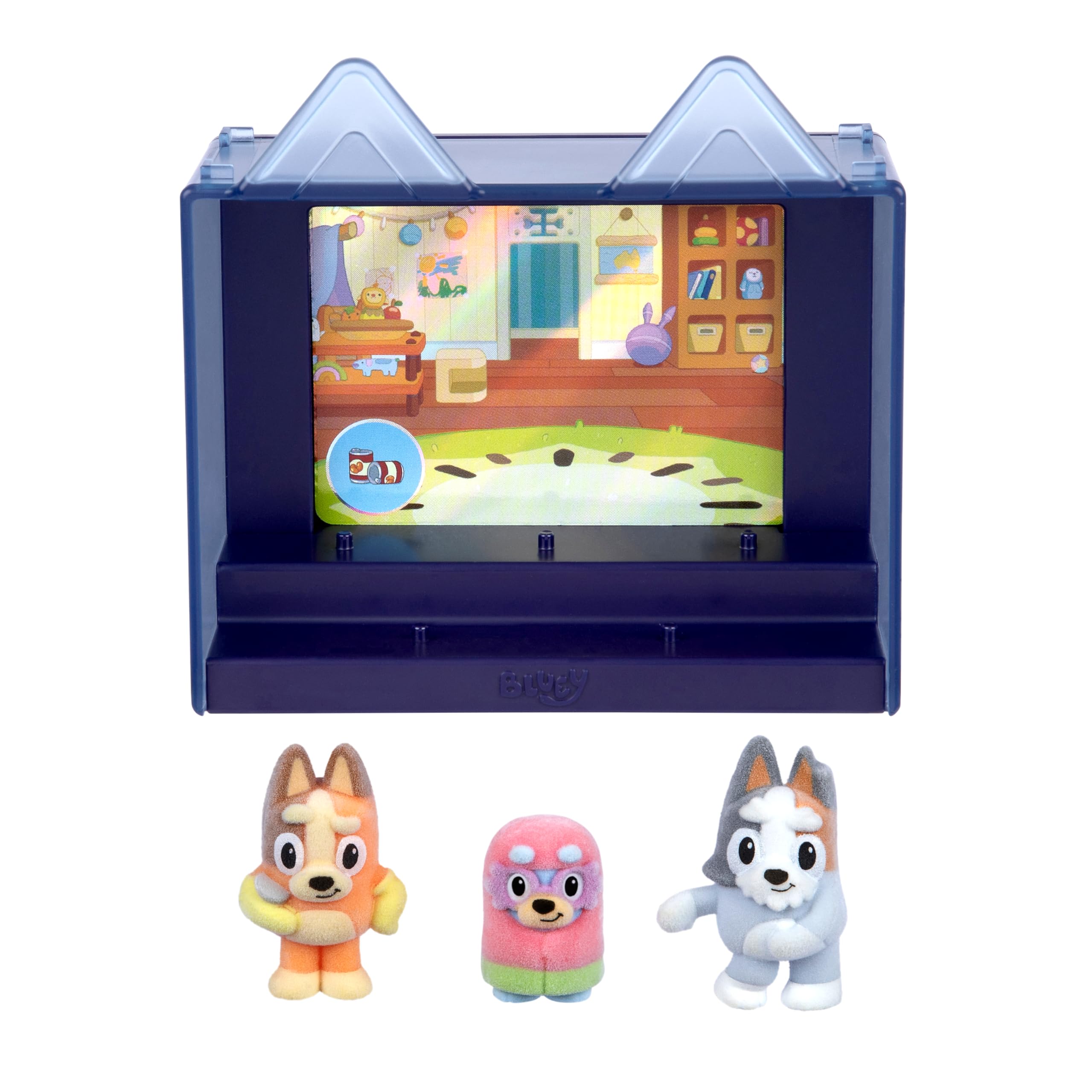 Bluey Fuzzies Episode Pack: Grannies with 3 Specially Flocked Collectible Figures | Ages 3+ 1