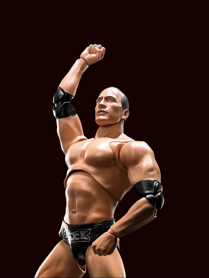 TAMASHII NATIONS WWE The Rock S.H.Figuarts Action Figure - Fully Articulated Collectible for Ages 14+