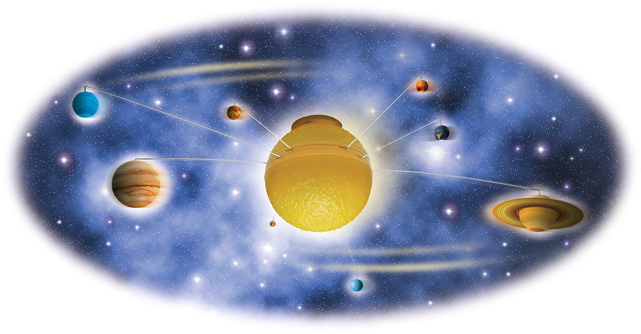 Brainstorm Toys My Very Own Solar System Nightlight - Remote-Controlled 85cm STEM Mobile 12