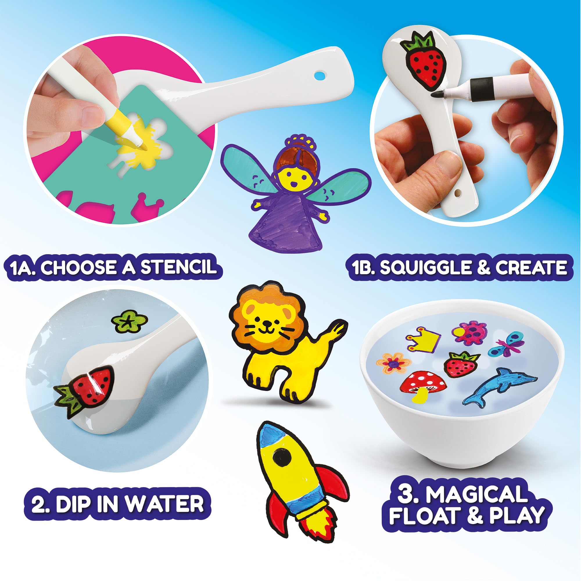 Water Art X-WA1003F Fairy Garden 6-Pen Craft Set - Arts & Crafts for Kids 7