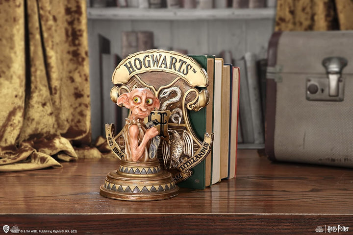 Nemesis Now Officially Licensed Harry Potter Dobby Bookend, Gold, 20cm