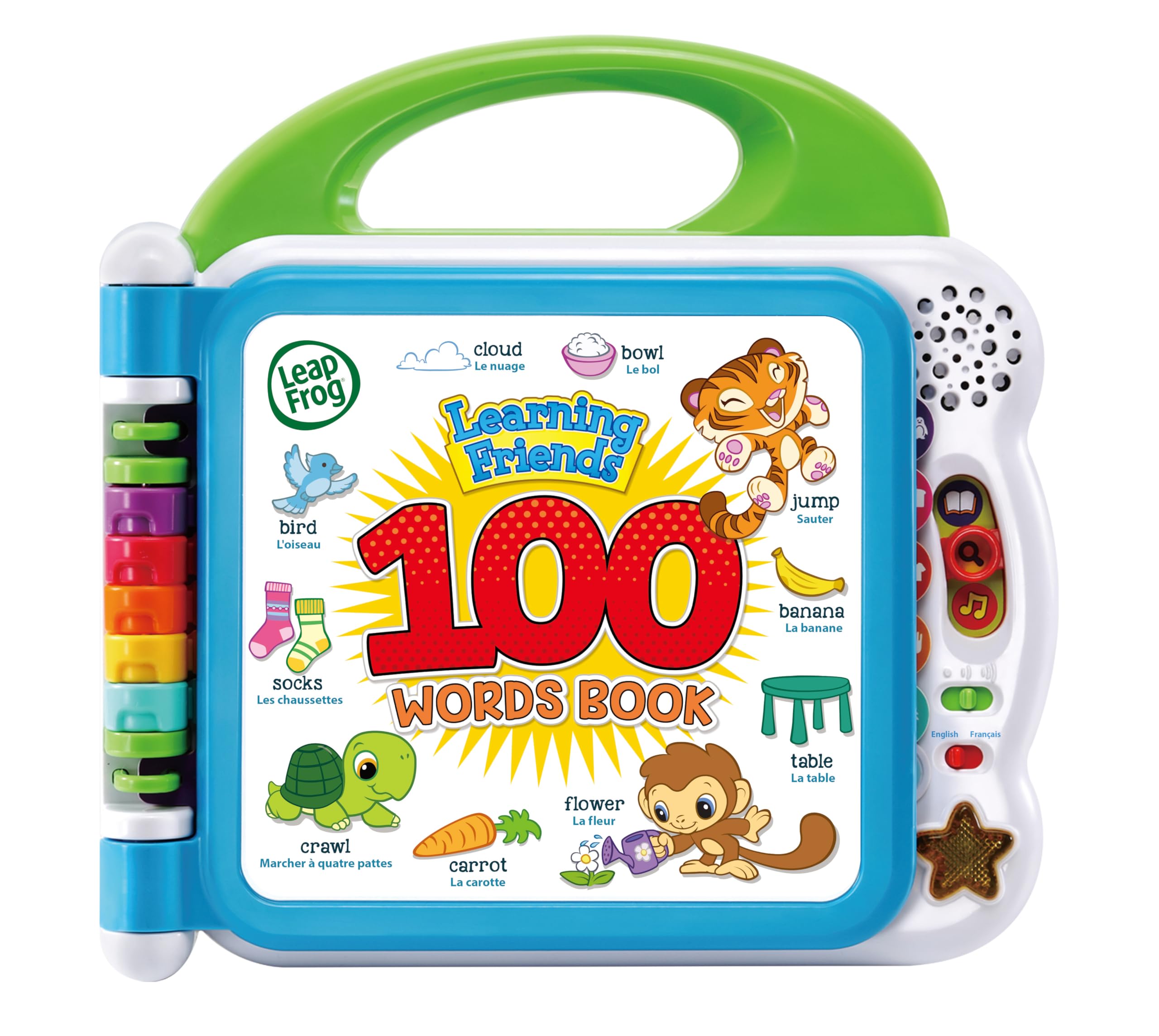 LeapFrog Learning Friends 100-Wörter-Buch – Interaktives zweisprachiges Lernspielzeug für Kleinkinder ab 12 Monaten