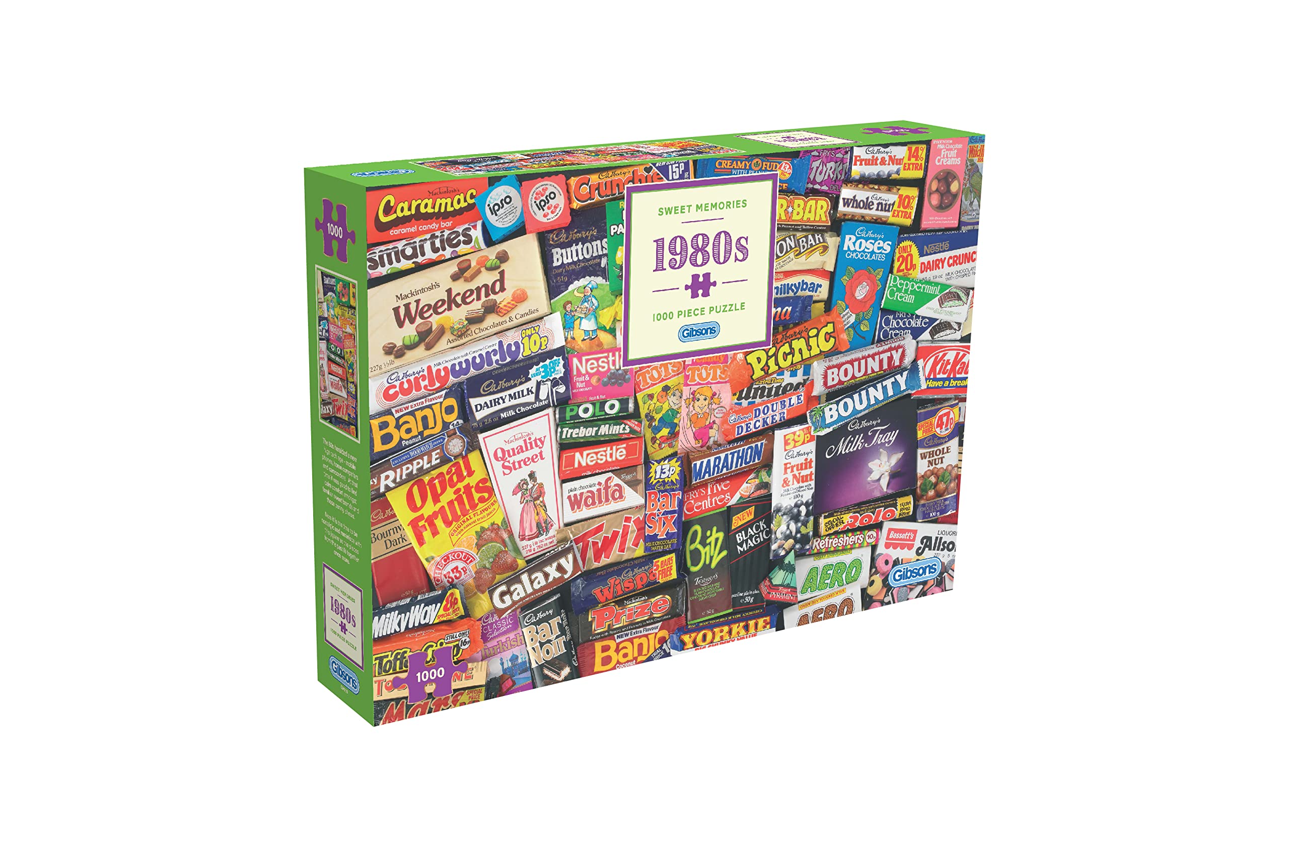 Gibsons Sweet Memories of the 1980s Jigsaw Puzzle - 1000 Pieces | 68 x 49 cm 1