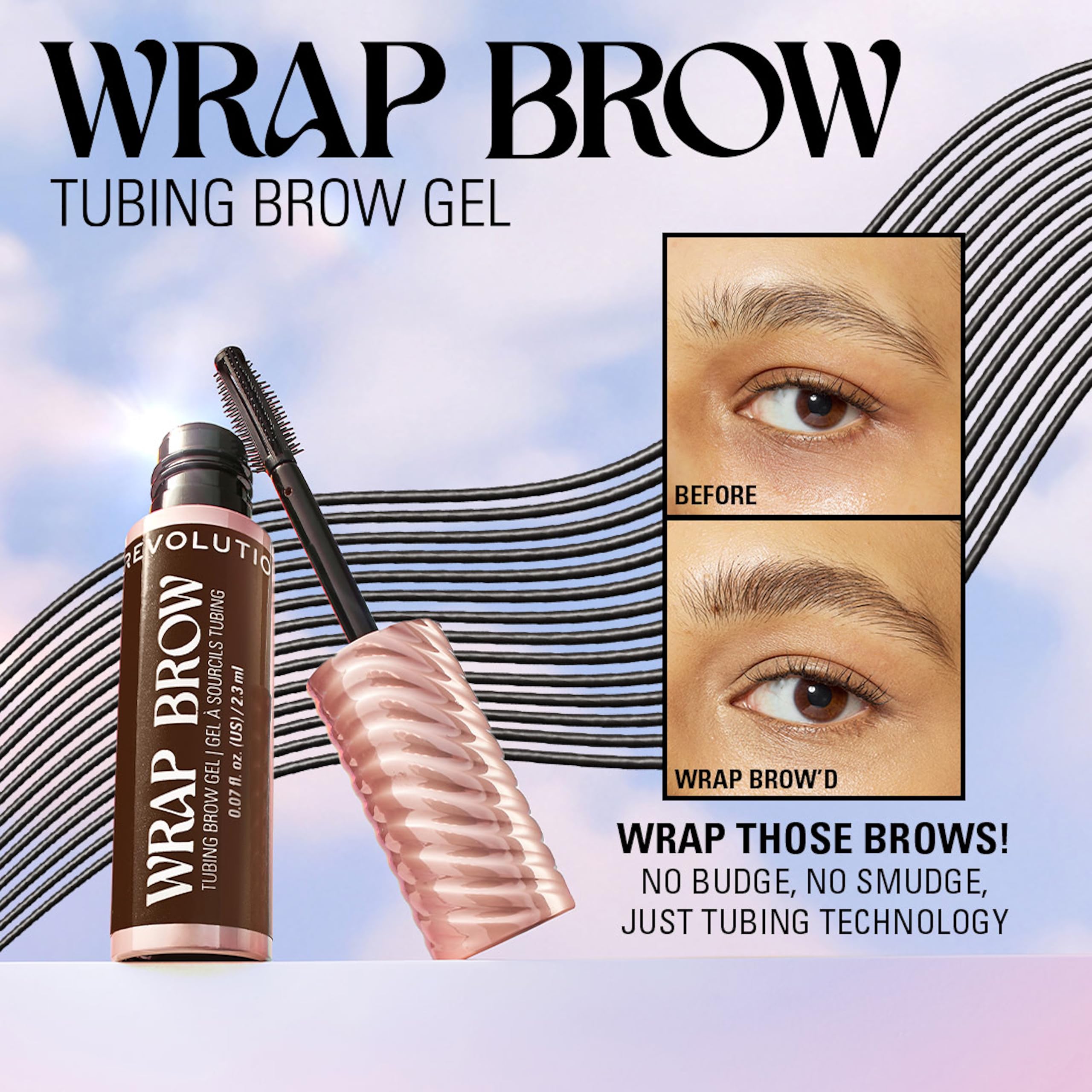 Revolution Beauty London Wrap Brow Tubing Gel - Shape & Sculpt | Ebony Black | 2.3 ml 3