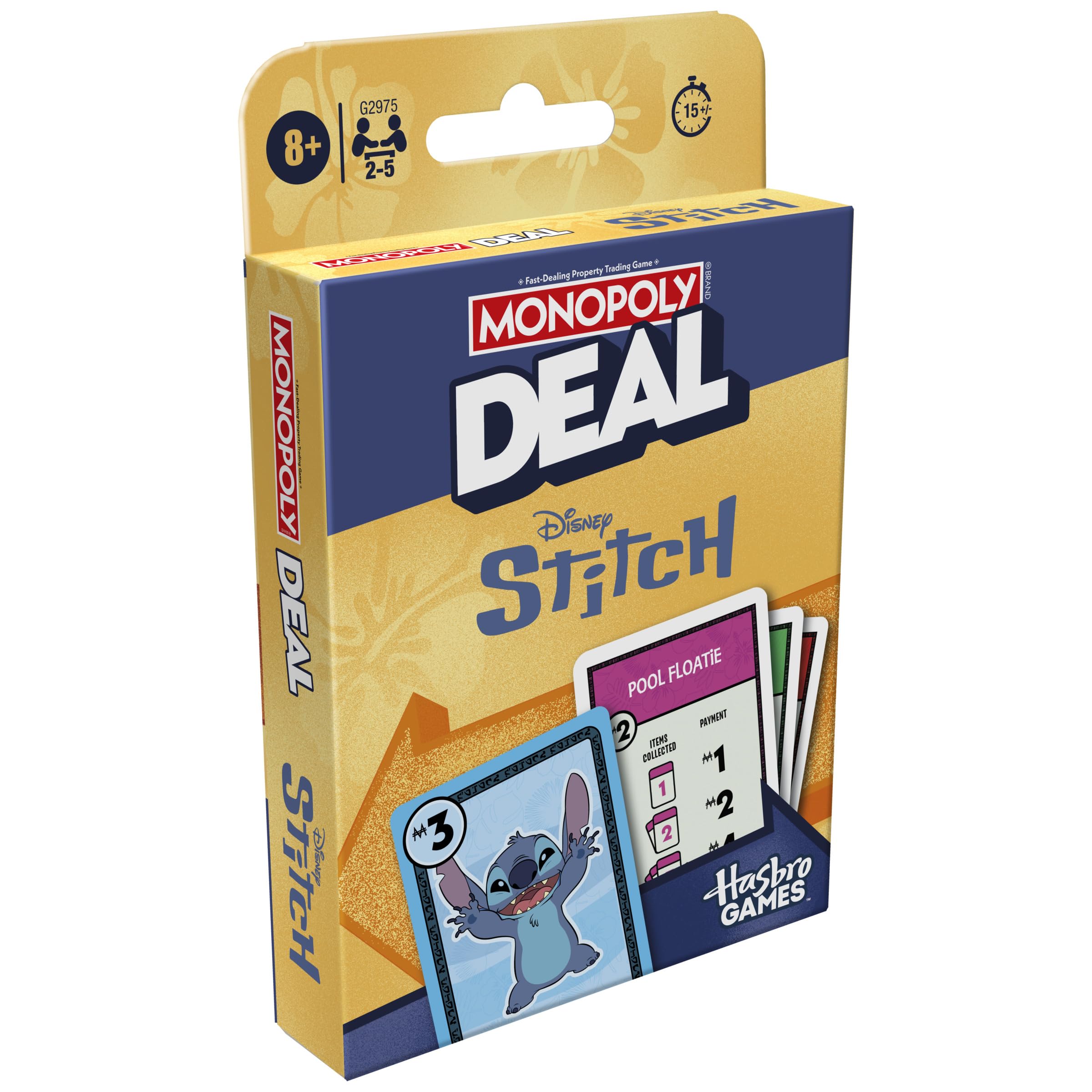 Monopoly Brand Disney Stitch Edition Card Game | 2-5 Players | Ages 8+ 5