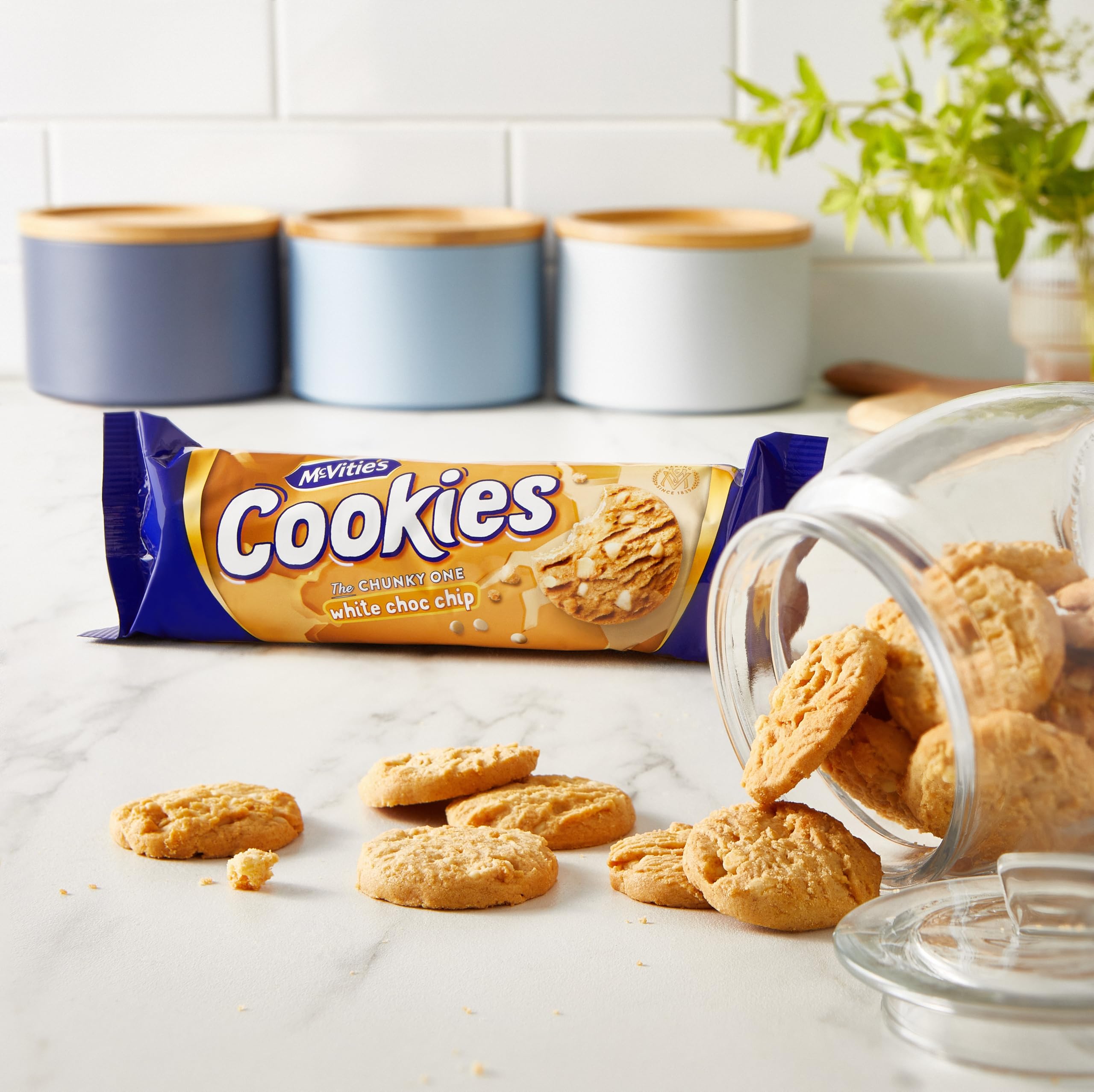 McVitie's The Chunky One Cookies - White Chocolate Chip Flavour | 150g Pack 3