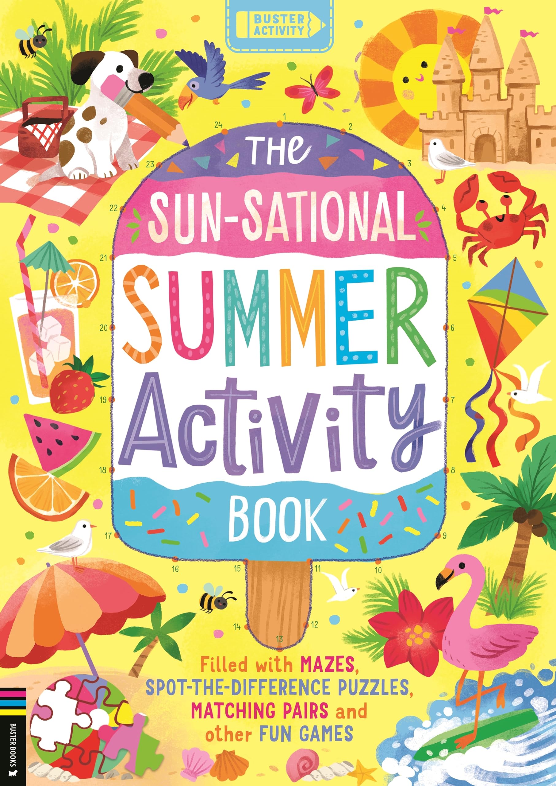 Buster Books The Sun-sational Summer Activity Book - 64 Pages | Ages 7-9 | Paperback