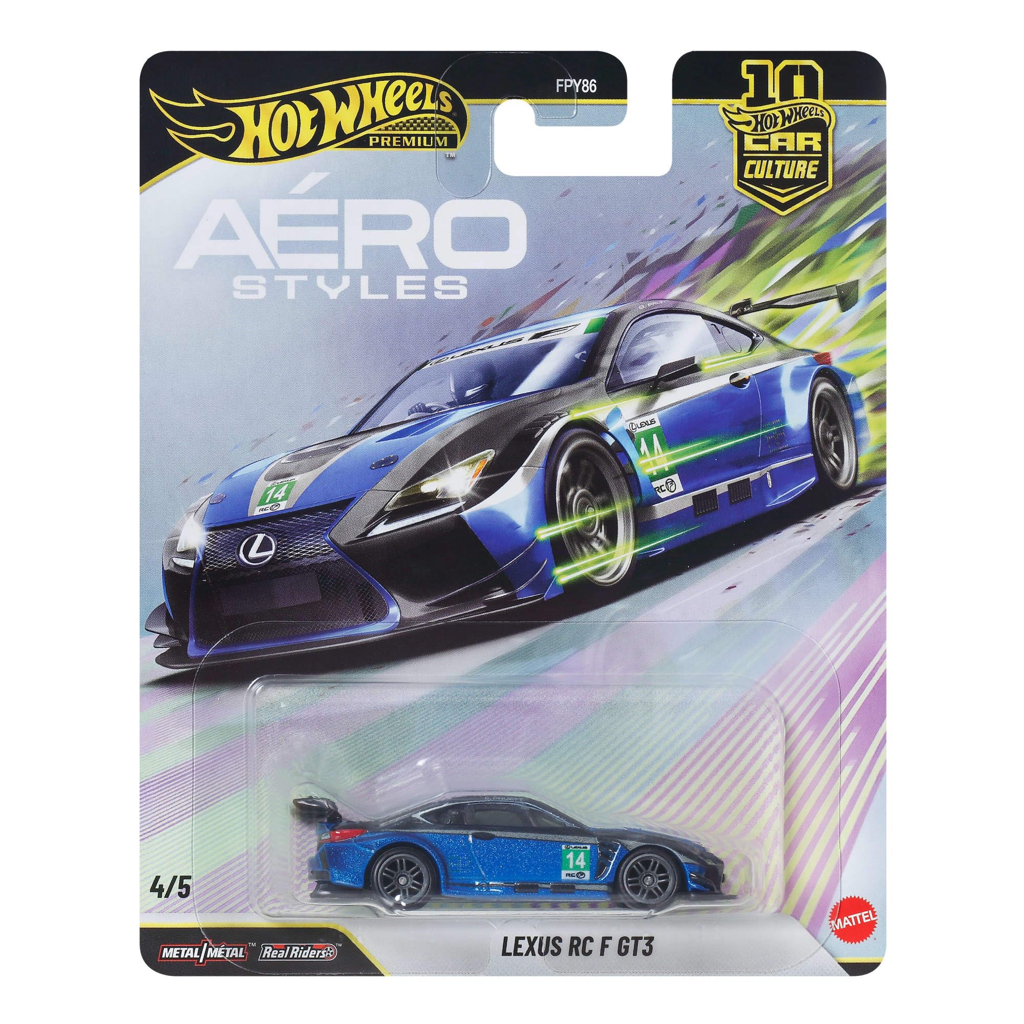 Hot Wheels Lexus RC F GT3 1:64 Scale Die-Cast Car 1