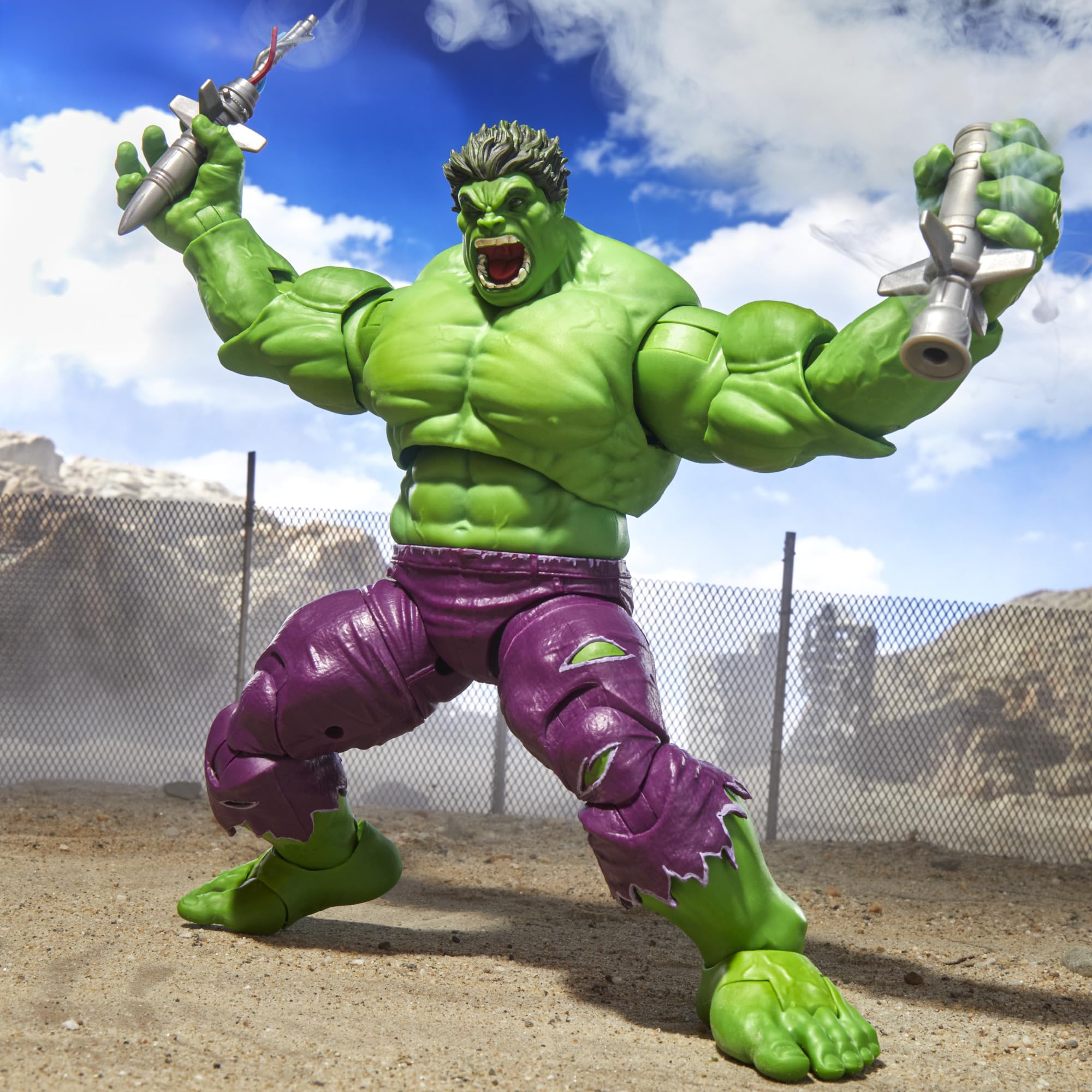 Marvel Hulk Action Figure - 8.5 Inch Scale | 30 Points of Articulation | 11 Accessories 5