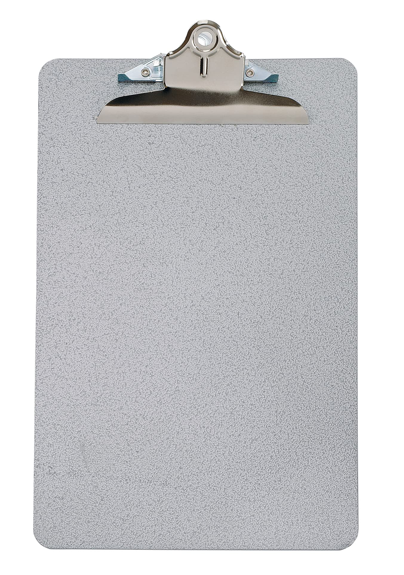 Q-Connect Steel Clipboard - Grey | Supports A4 & Foolscap | 50 Sheet Capacity