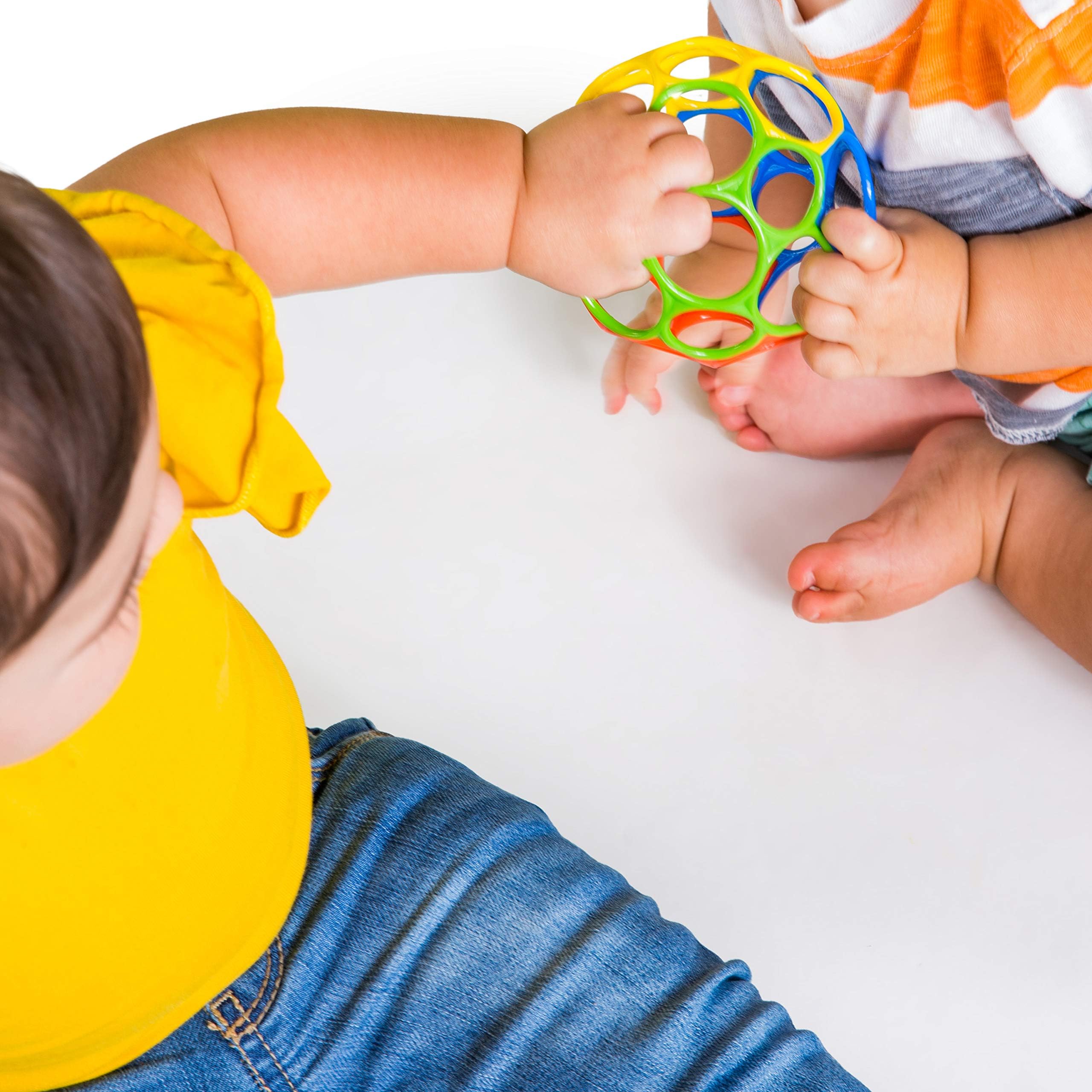 Bright Starts Oball Easy Grasp Classic Ball - 4 Inch, BPA-Free, Ages Newborn+