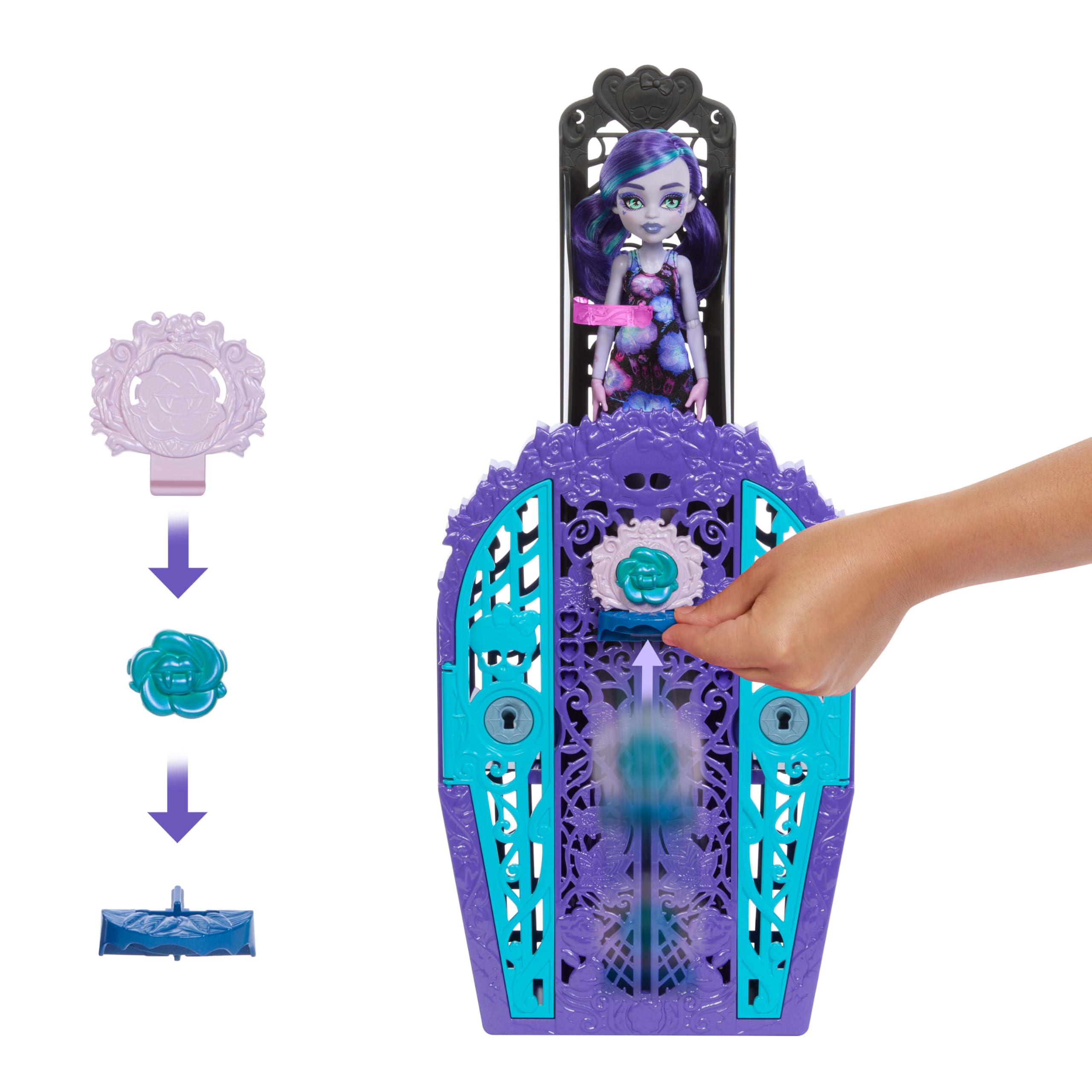 Monster High Skulltimate Secrets Doll and Accessories Set - Garden Mysteries Playset for Kids 3