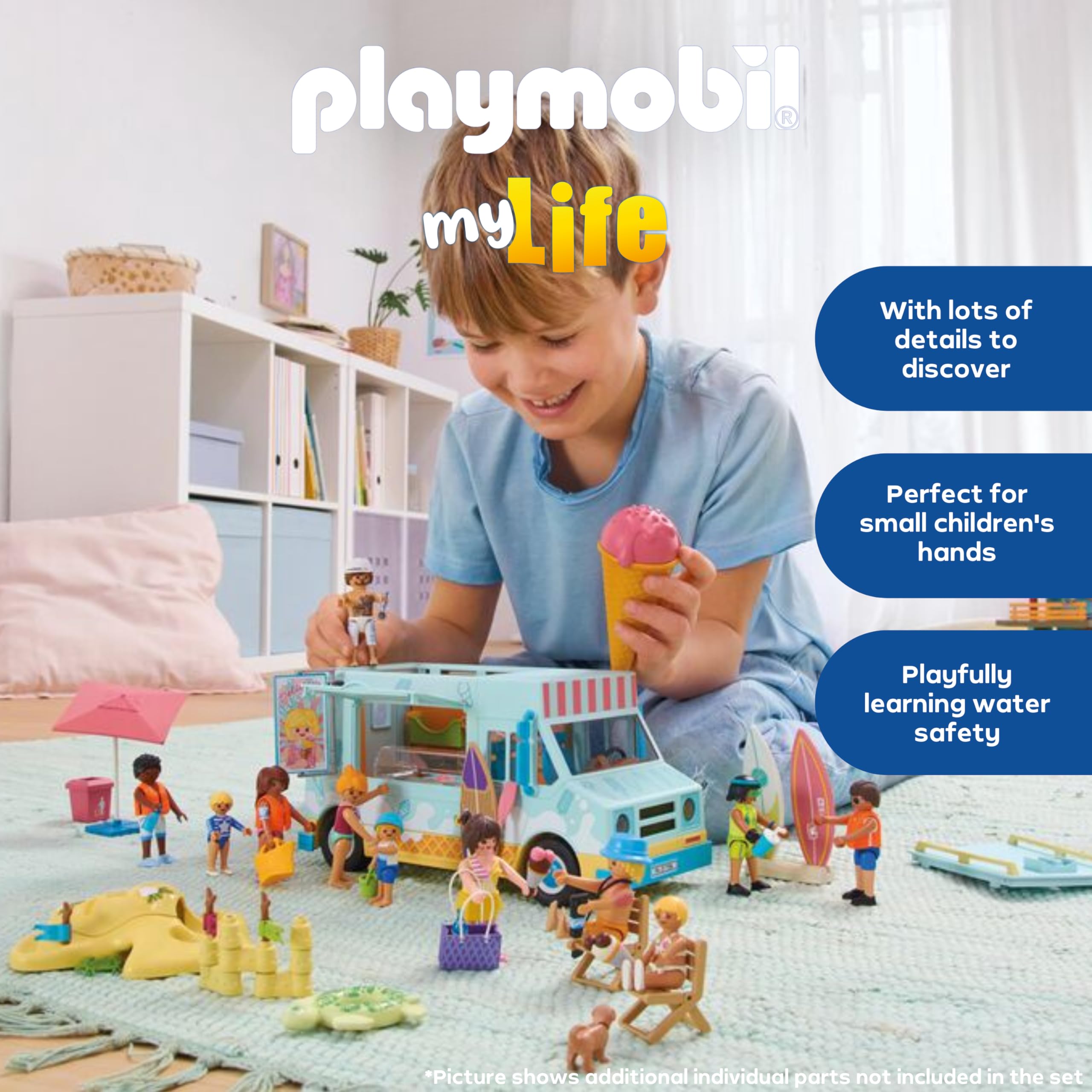 Playmobil | Vacation on the Beach | Ice Cream Truck with Surf Shop | Toy fr 2