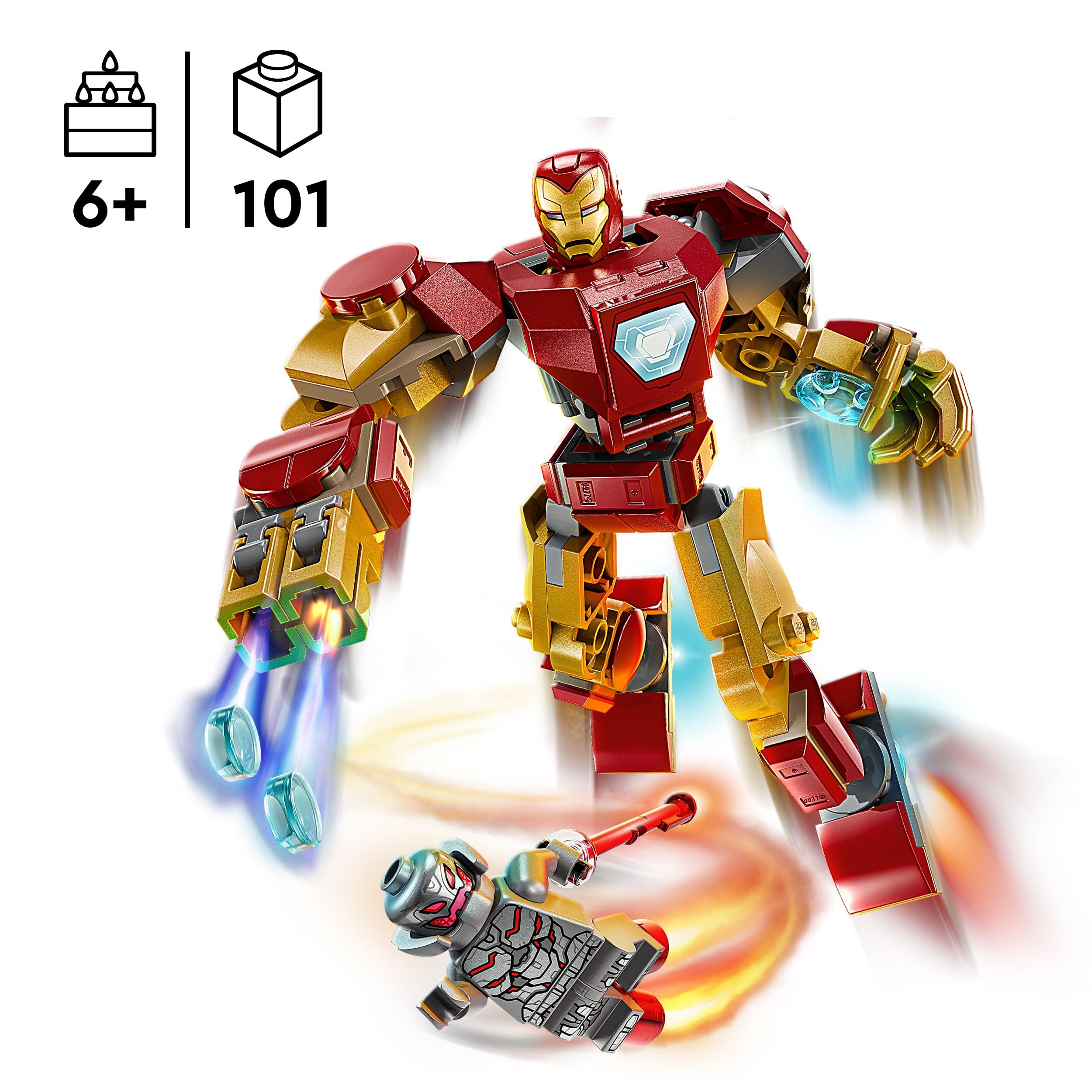 LEGO Marvel Iron Man Mech vs. Ultron – Superhelden-Spielset zum Zusammenbauen für Kinder ab 6 Jahren 10