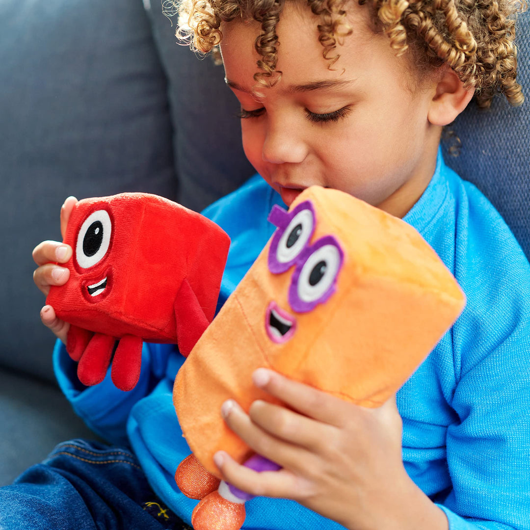 Numberblocks One and Two Playful Pals Plush Toys - Soft Tactile Stuffed Animals for Toddlers 18m+
