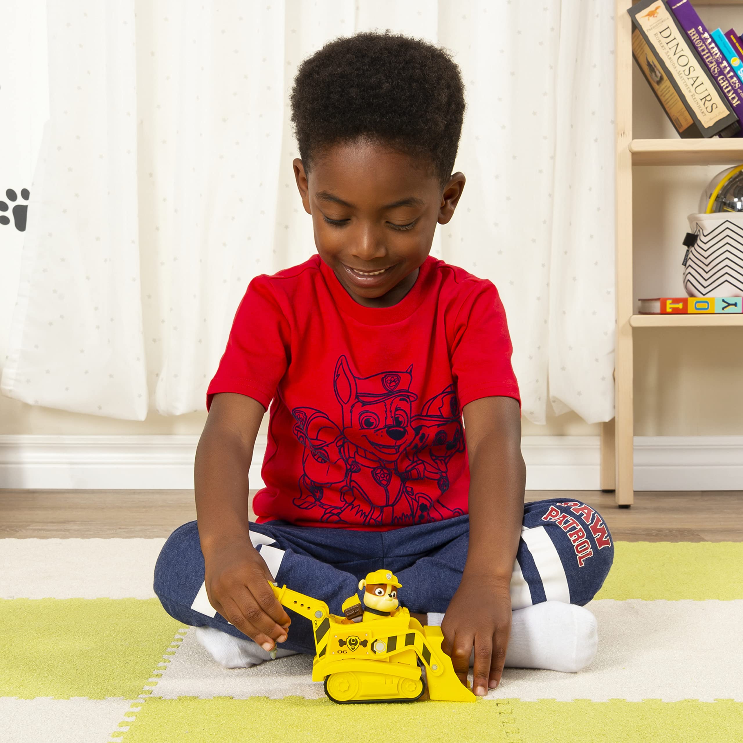 Paw Patrol Rubble’s Bulldozer with Collectible Figure - Vehicle Toy for Kids 3+ 5