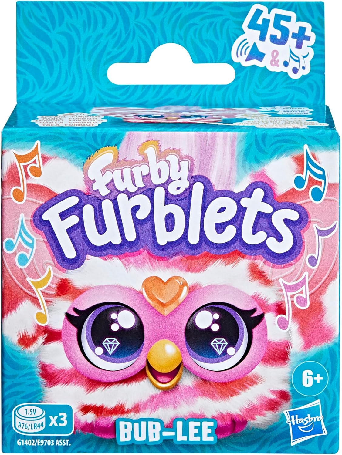 Furby Bub-Lee K-Pop Mini Electronic Plush Toy with Sound & Keychain