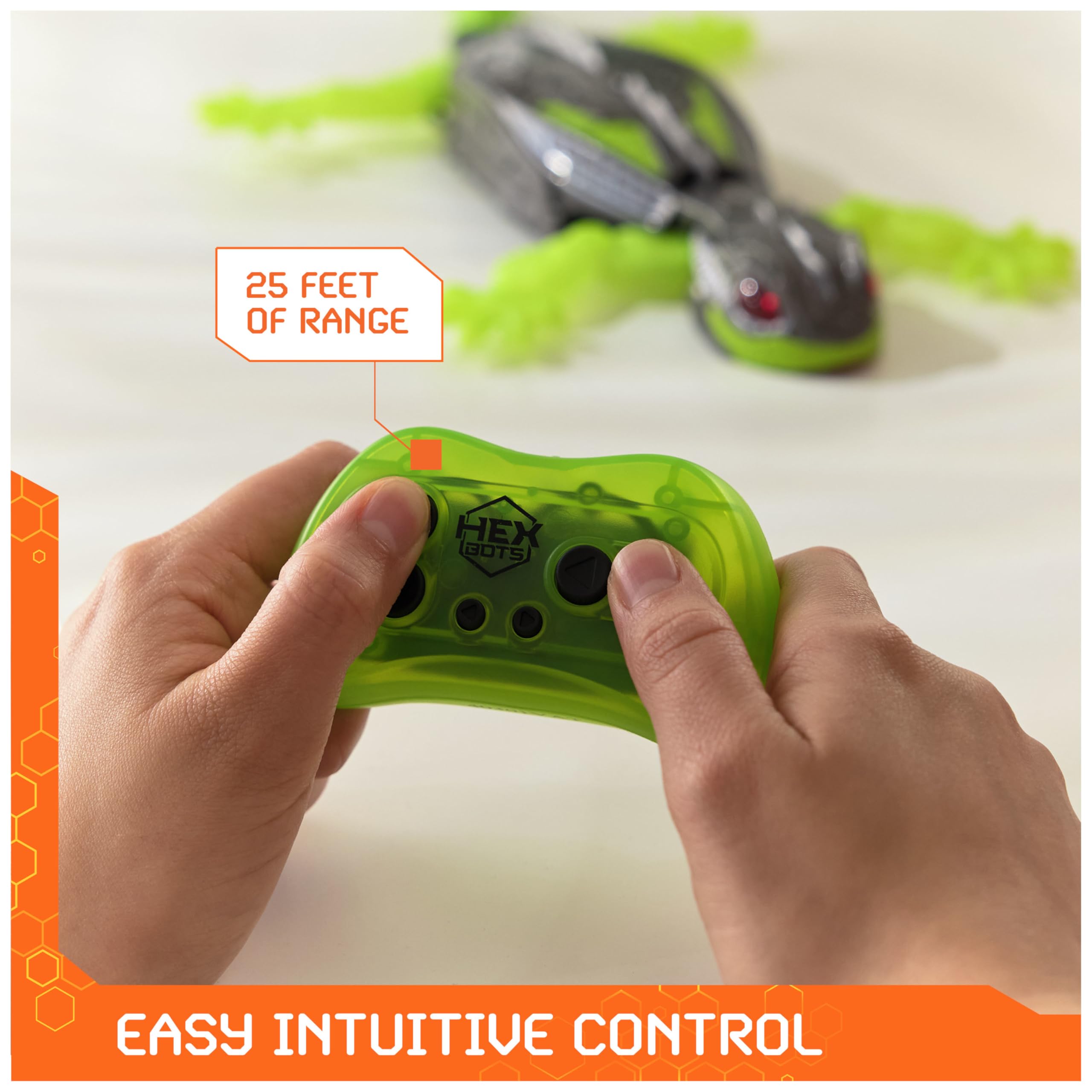 HEX BOTS Wall Crawler Gecko - Remote Control Climbing Robot Toy for Kids 4+ 3
