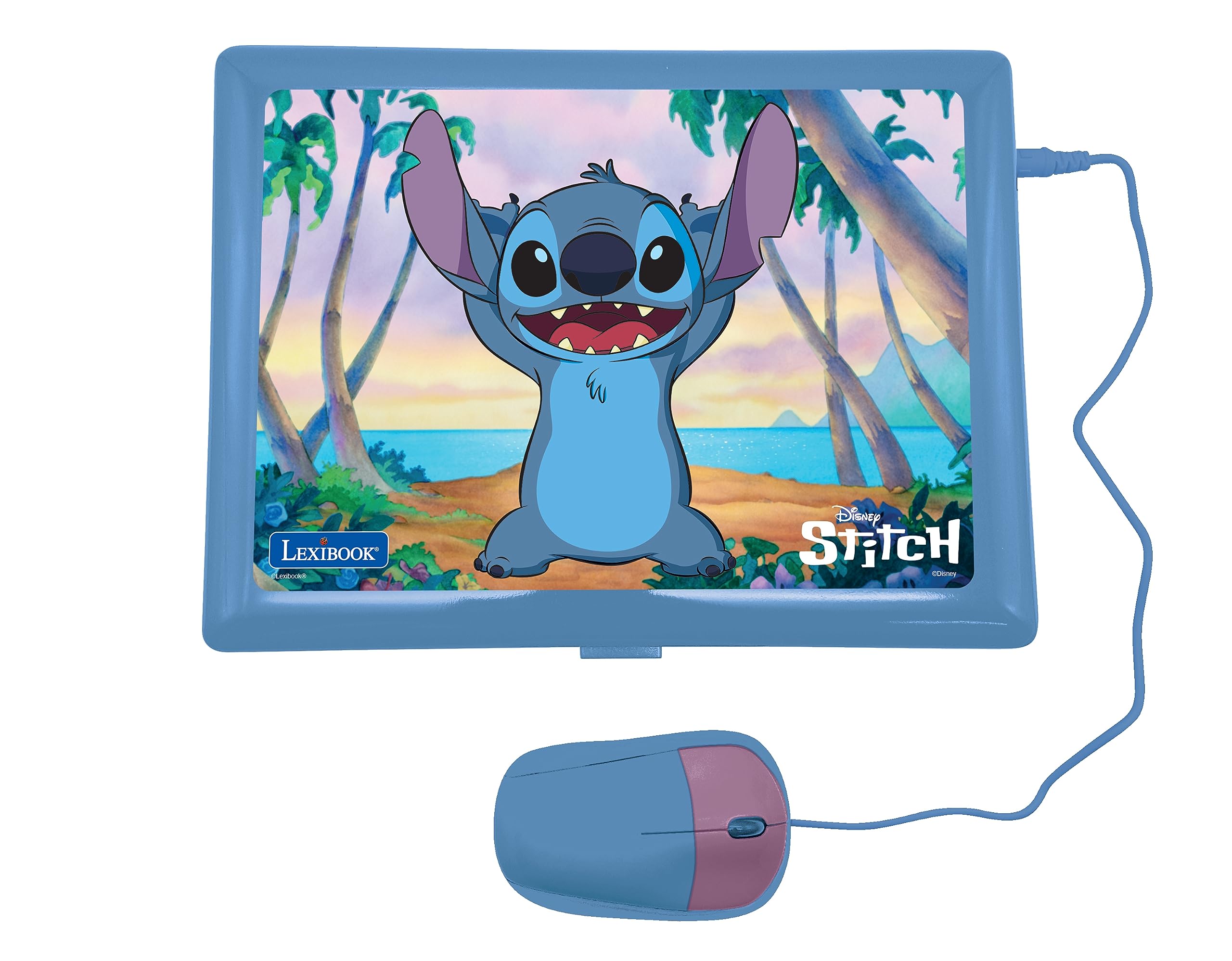 Lexibook Disney Stitch Bilingual Educational Laptop - 124 Activities for Learning & Play