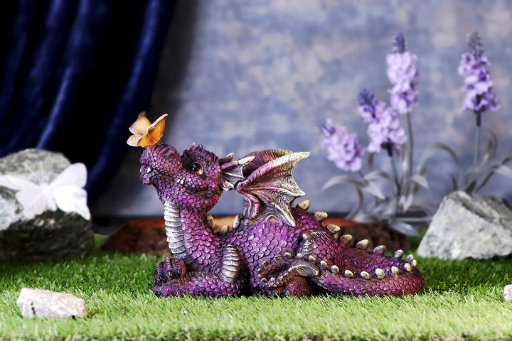 Nemesis Now Nature's Kiss - Purple Dragon Figurine