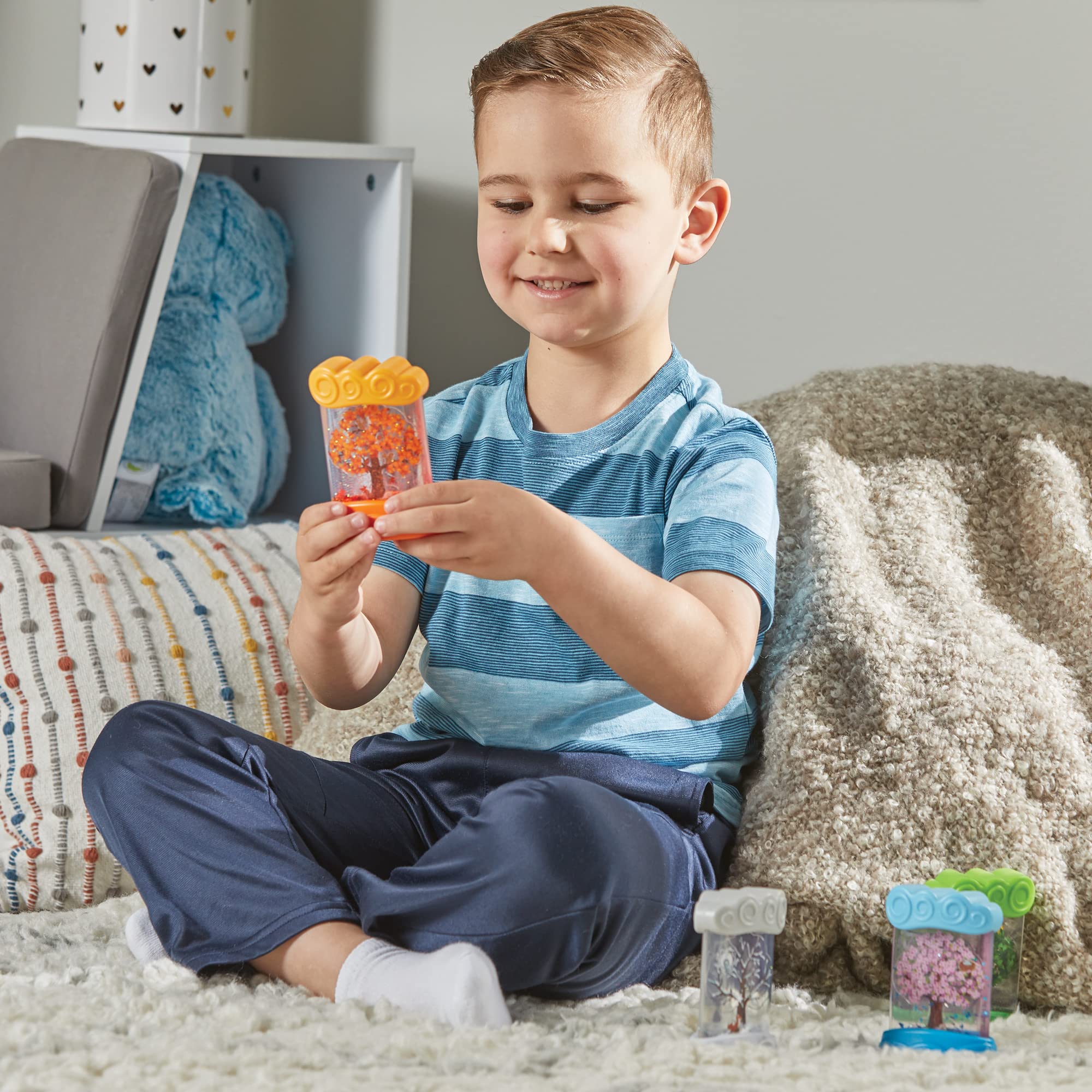 Learning Resources Changing Seasons Sensory Tubes - Educational Nature Playset for Toddlers 3+ 4