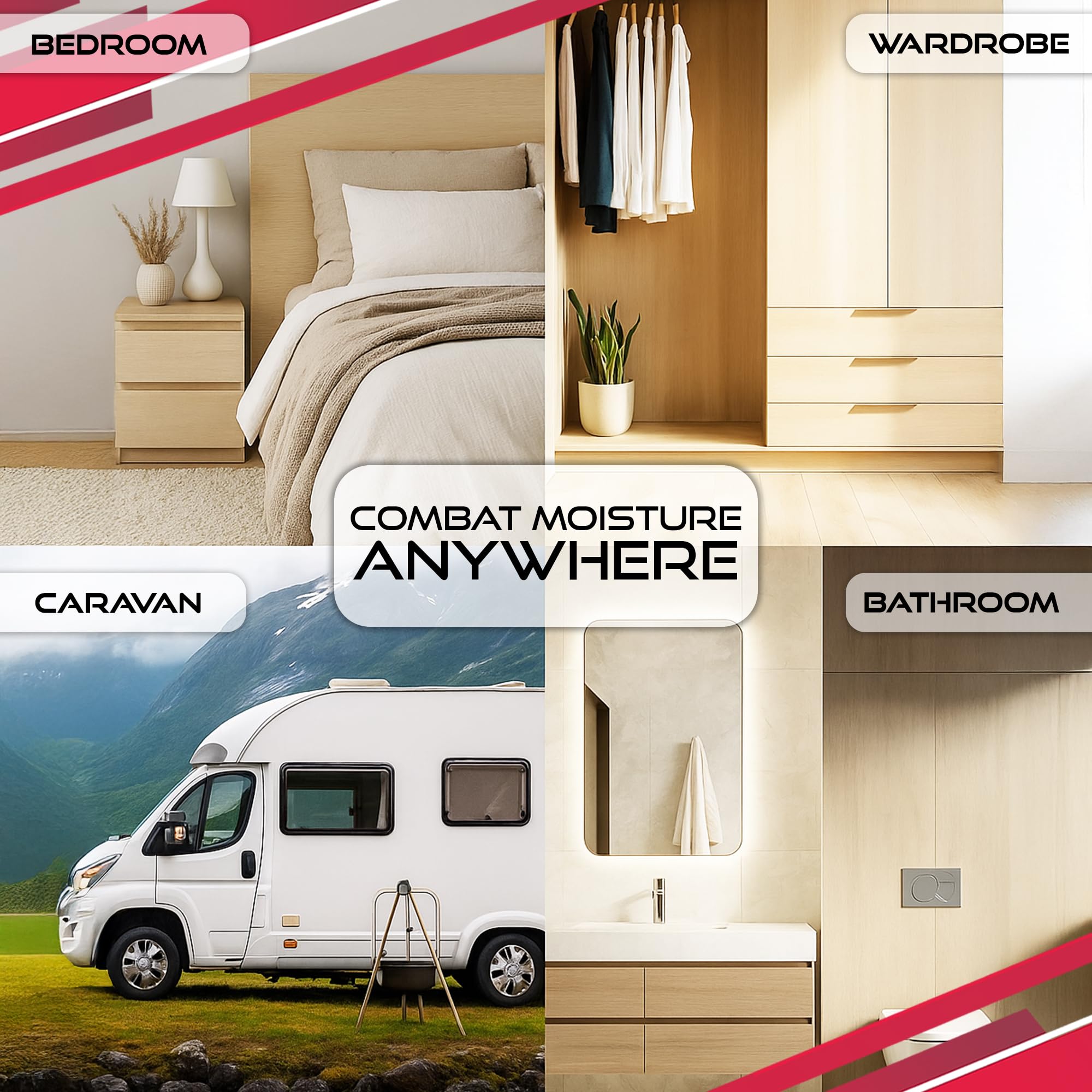 Sterlix - Pack of 5 500ml Dehumidifier Tubs for Humidity, Damp, Condensation, Mould Control 3