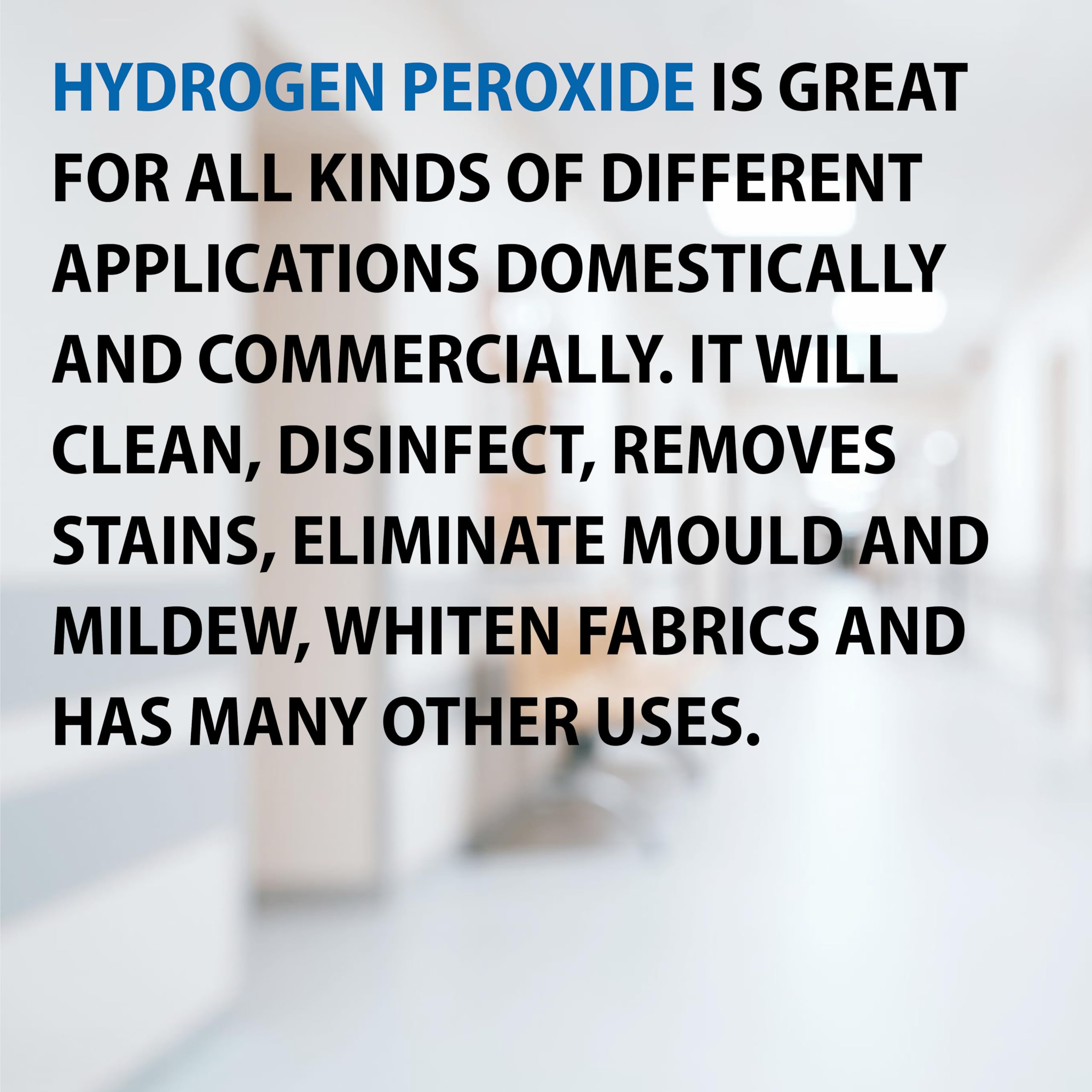 ChemLab Hydrogen Peroxide 6% Solution - Multi-Purpose Disinfectant Cleaner | 500ml Liquid 4