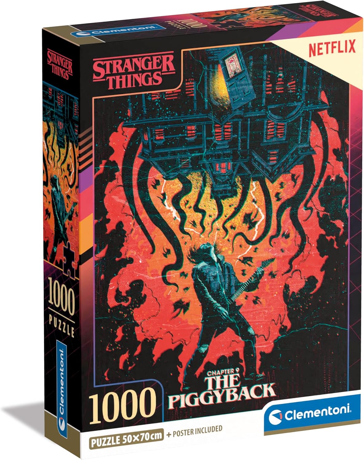 Clementoni Stranger Things 1000-Piece Jigsaw Puzzle - Netflix Licensed, 70x50 cm